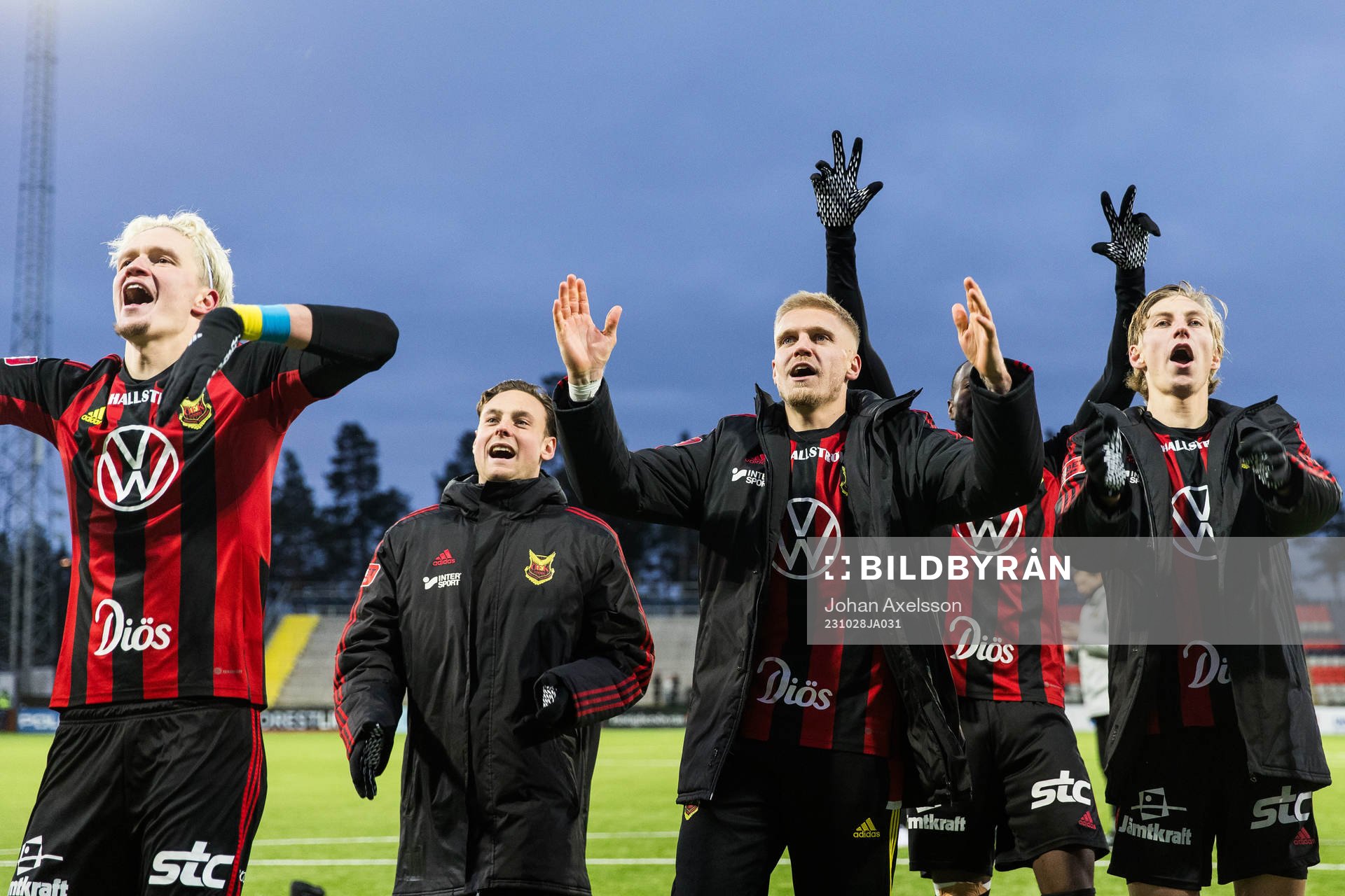 Östersunds Andre Österholm jublar