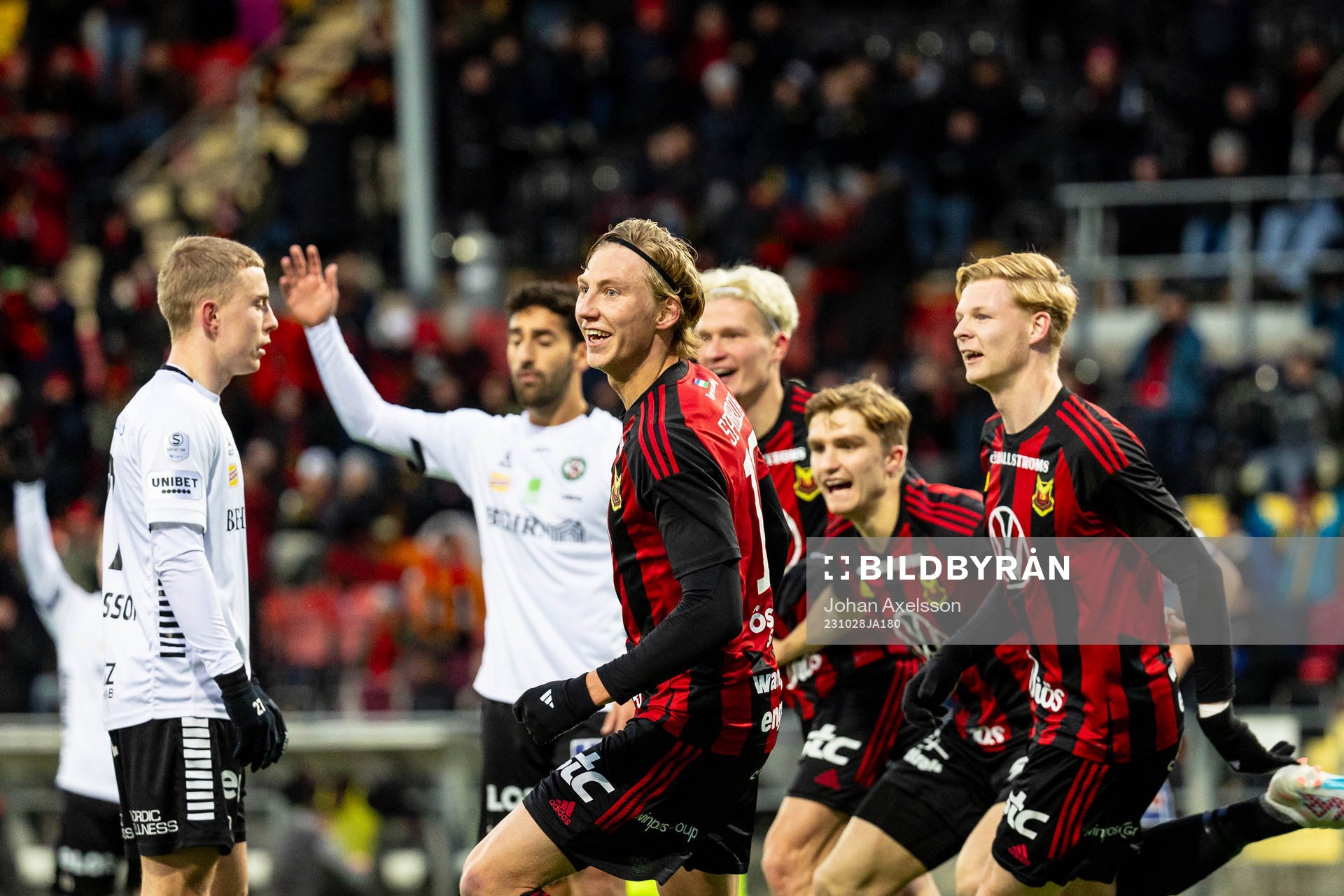 Östersunds Albin Sporrong jublar