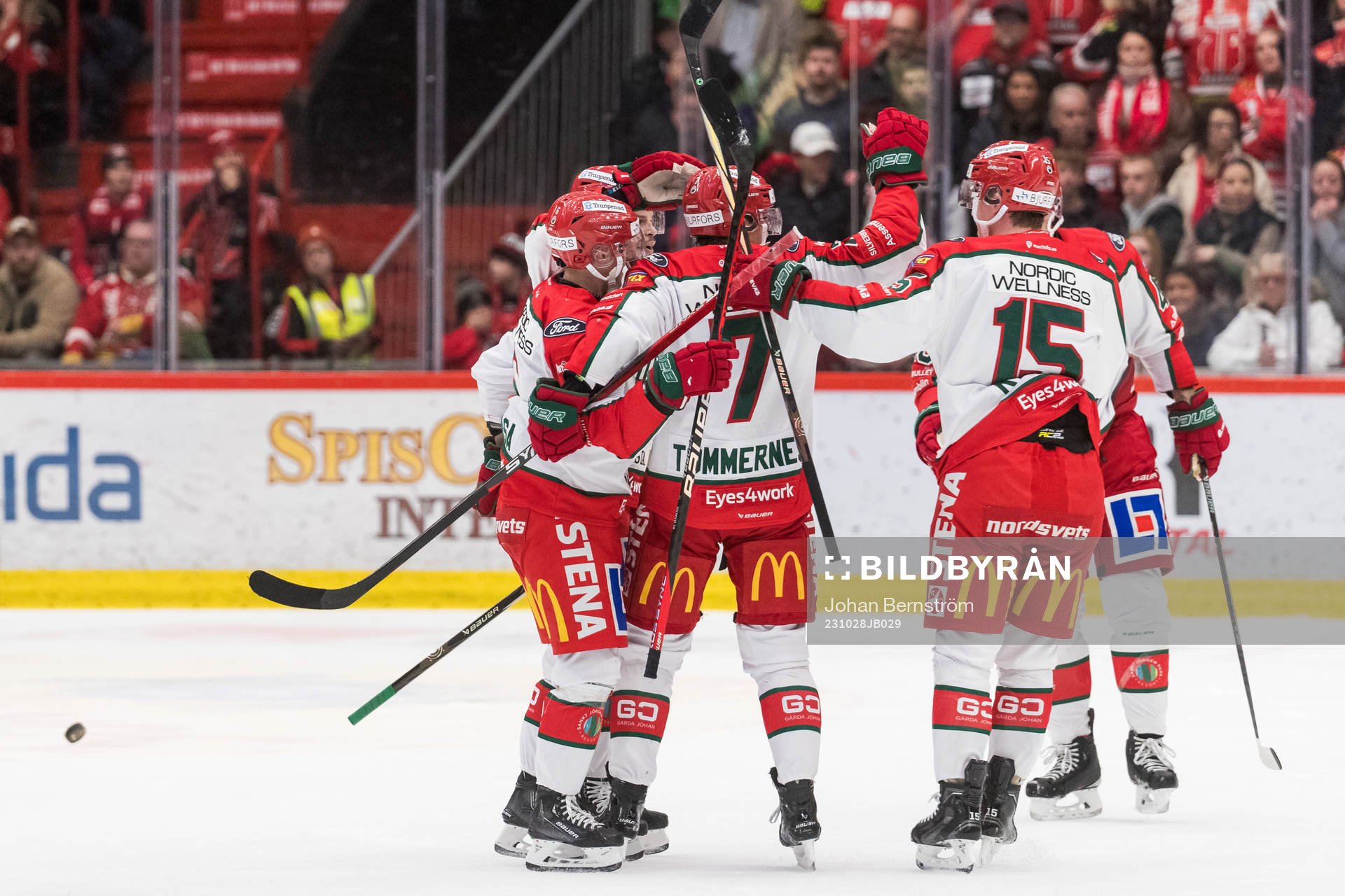 Frölundas Gustav Rydahl, Lars Johansson och Henrik
