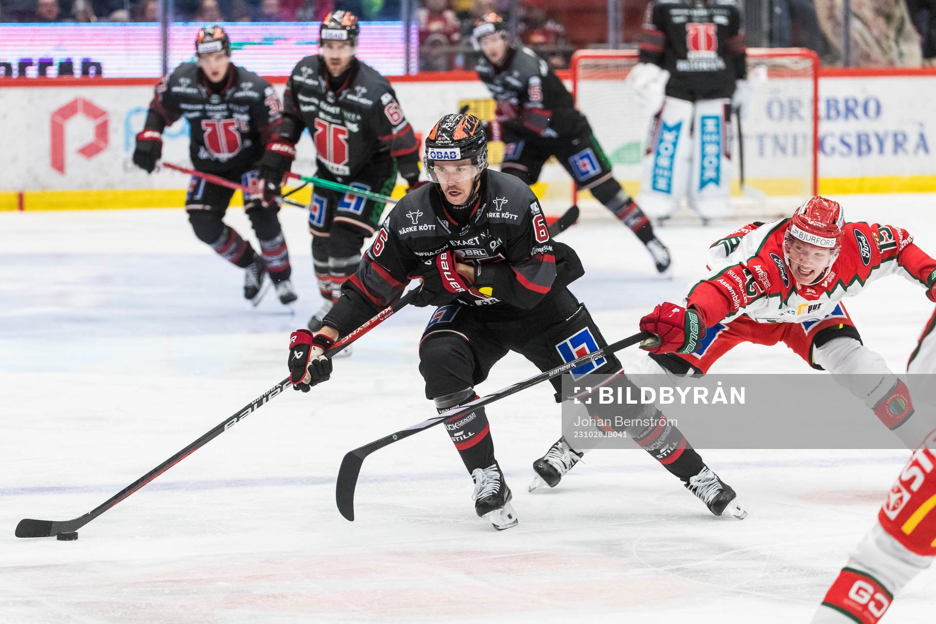 Örebros Filip Berglund och Frölundas Gustav Rydahl