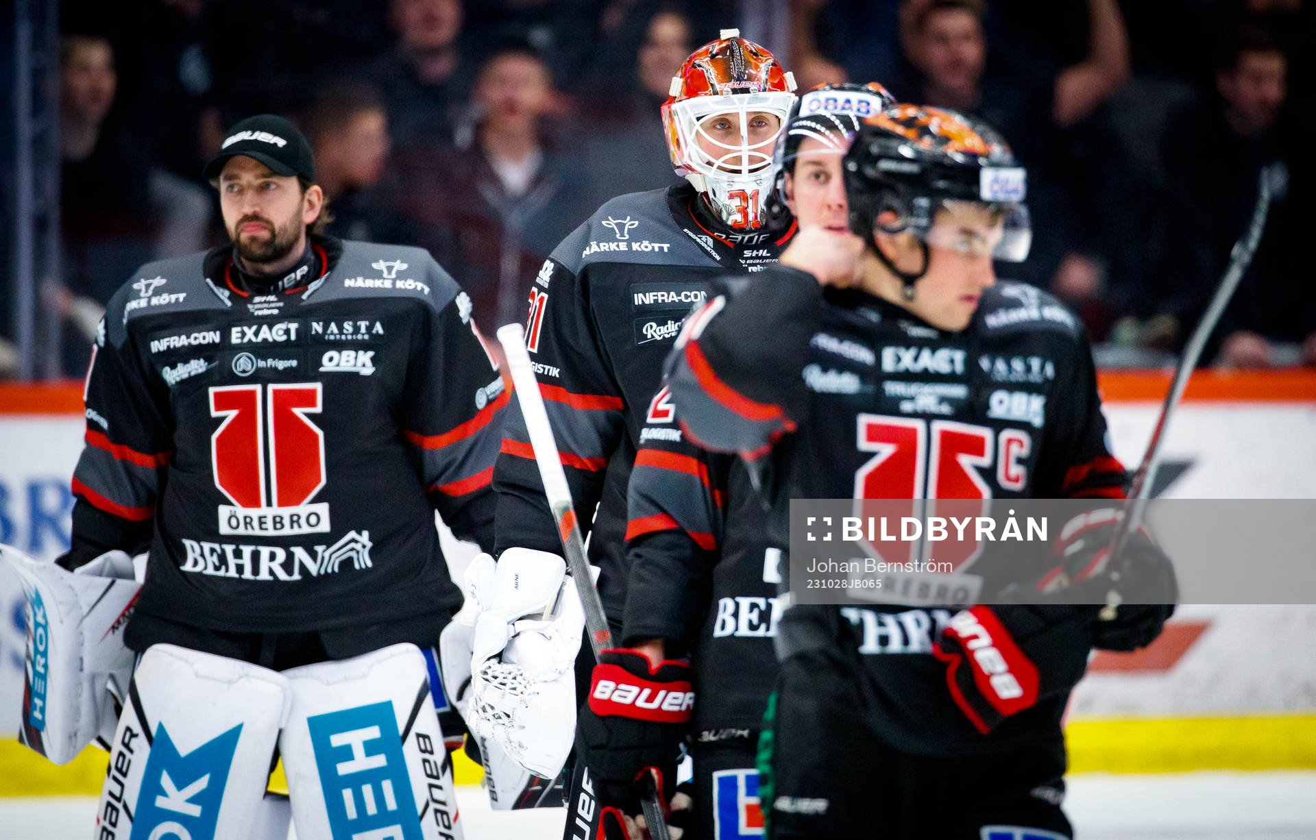 Örebros målvakt Jhonas Enroth och målvakt Jonas Arntzen