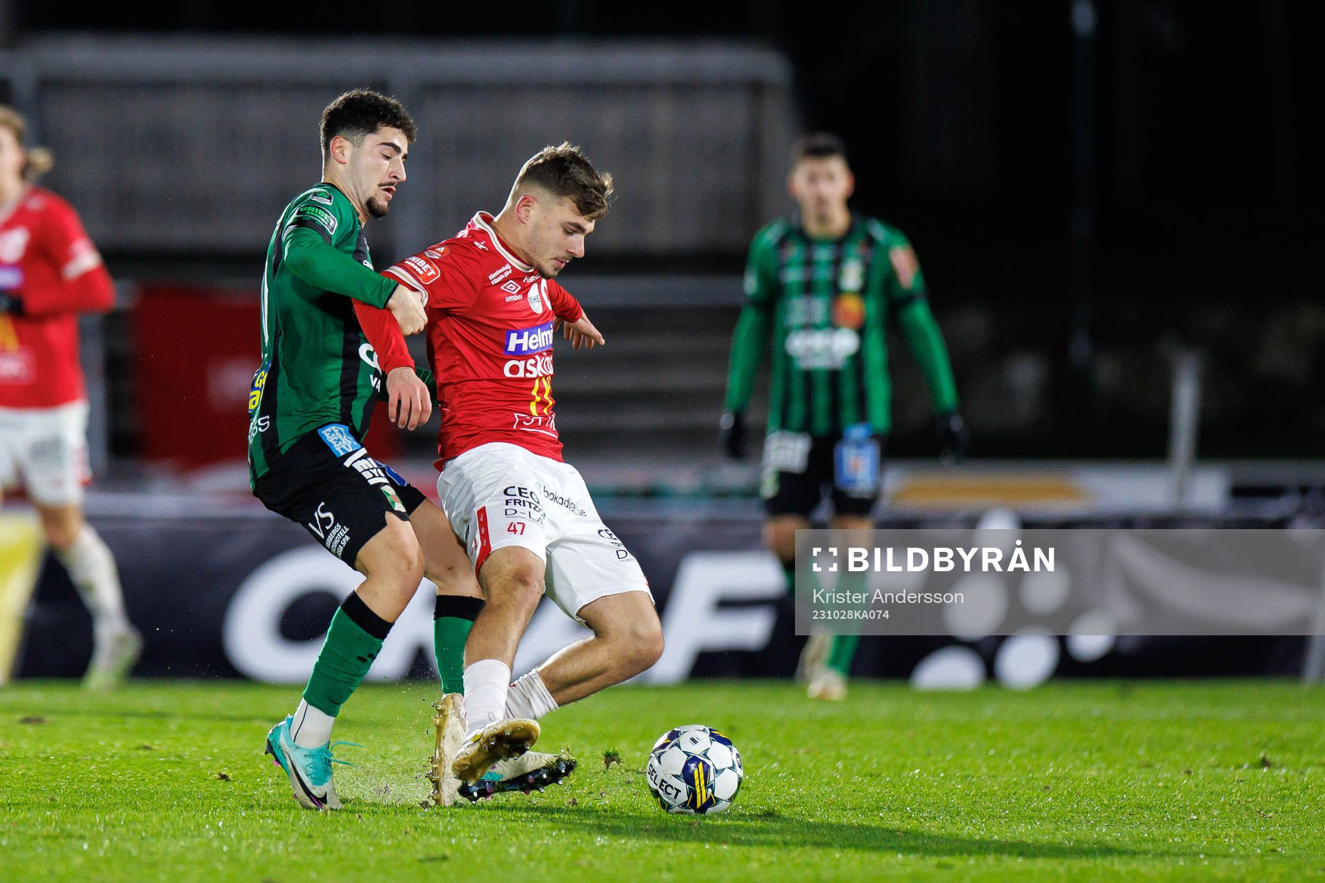 Varbergs Ismet Lushaku och Degerfors Damjan Pavlovic