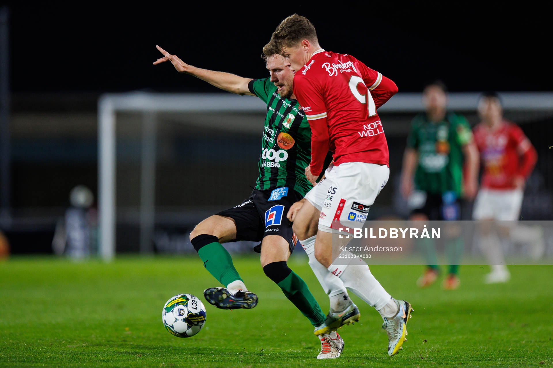 Varbergs Niklas Dahlström och Degerfors Gustav Lindgren