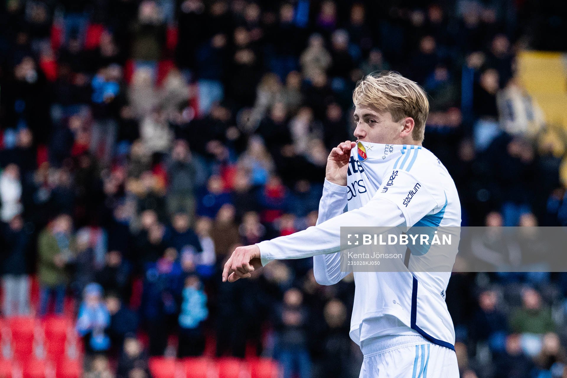 Djurgårdens Oskar Fallenius jublar