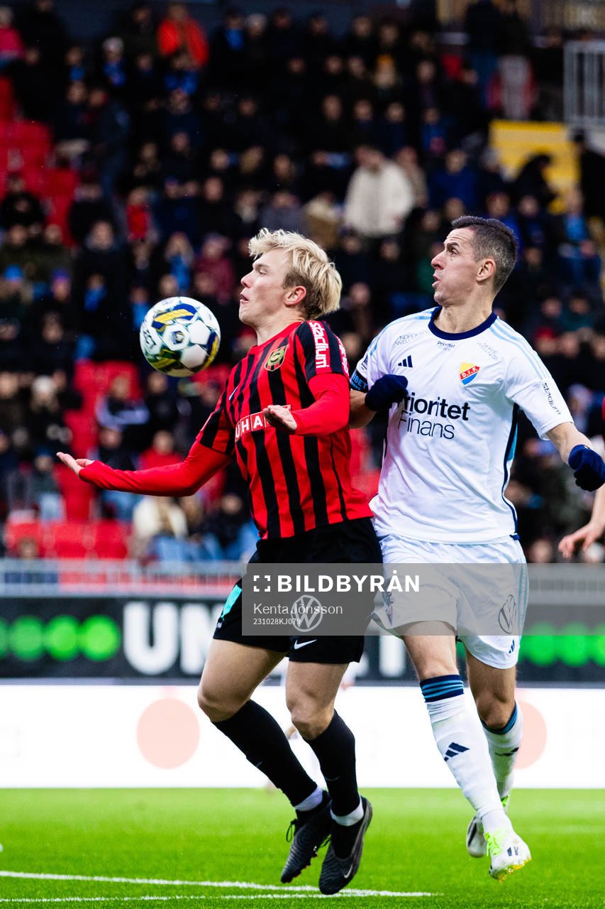 Brommapojkarnas Alexander Jensen och Djurgårdens Haris
