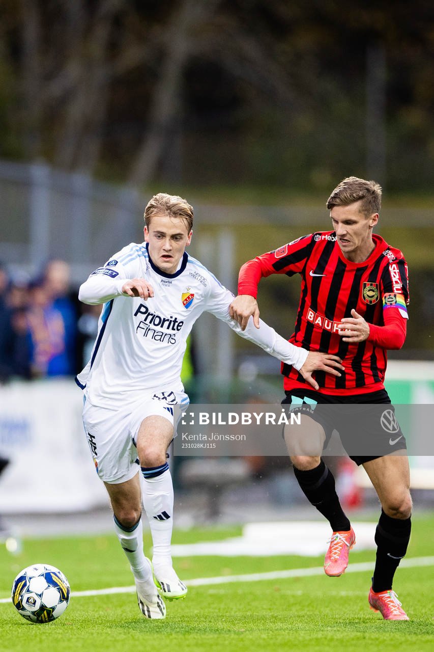 Djurgårdens Besard Sabovic och Brommapojkarnas Samuel