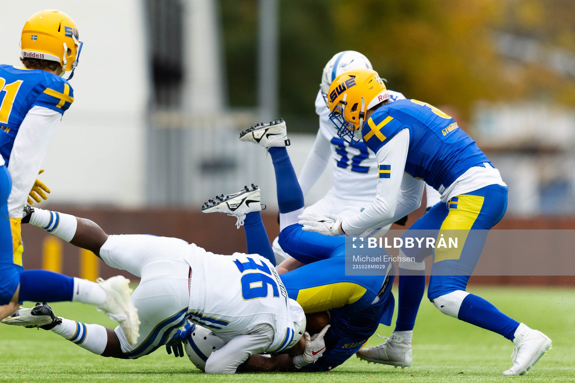 Alexander Kennedy Chaanhing of Sweden gets hit by Destiny