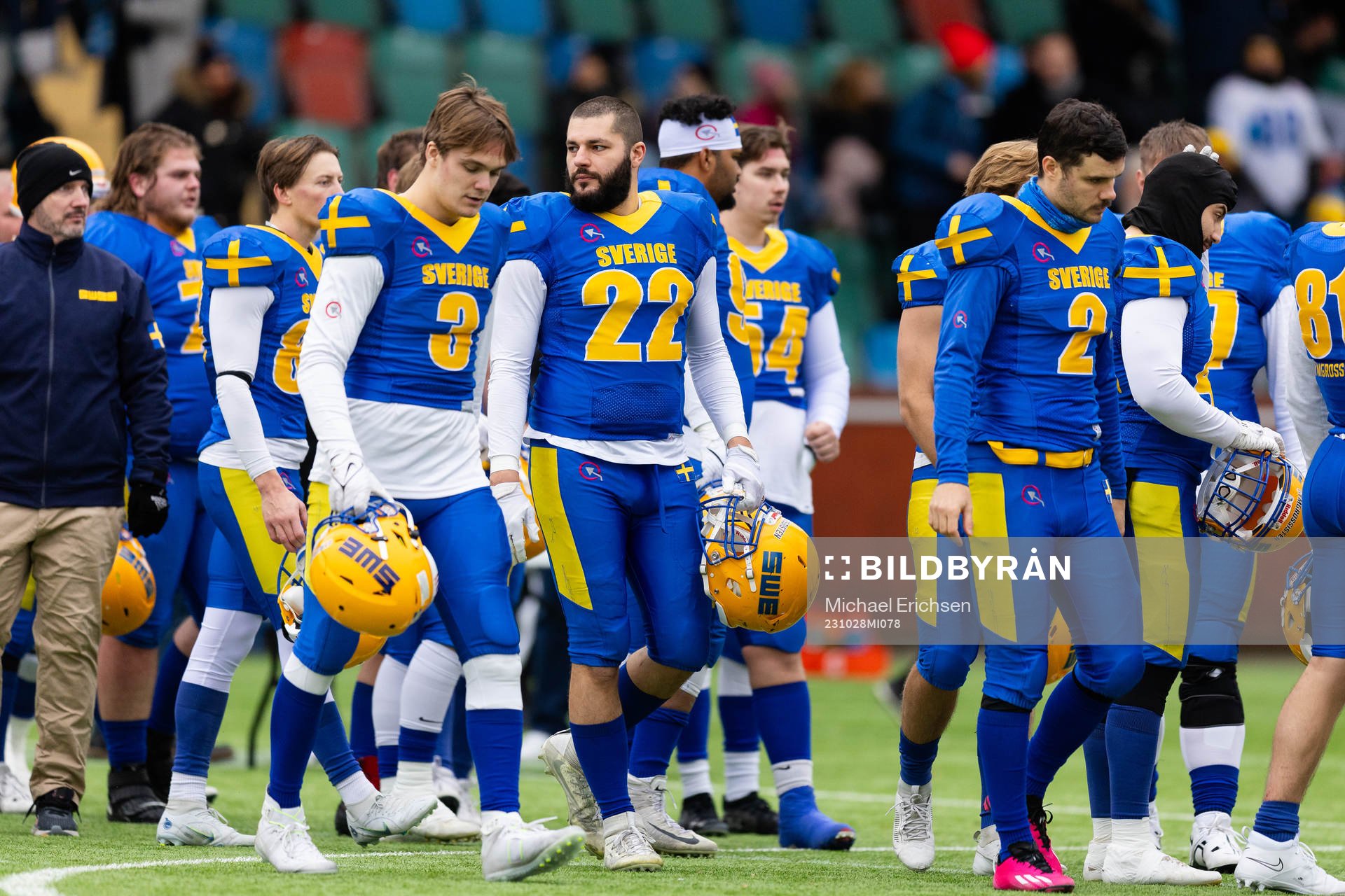 Players of Sweden looks dejected