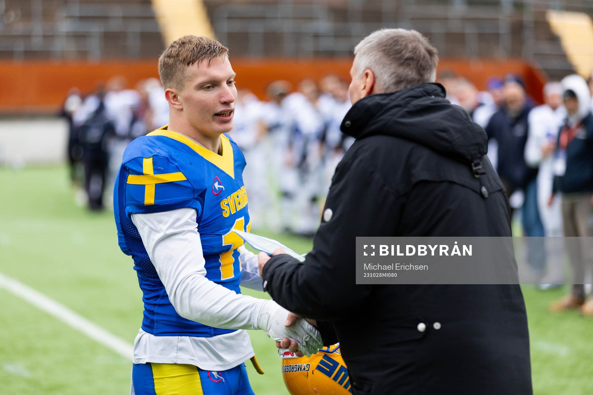 Ludvig Myrén of Sweden is awarded as MVP