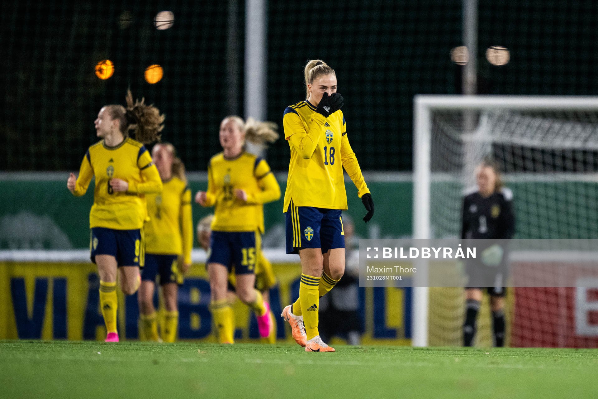 Ida Björnberg of Sverige looks dejected