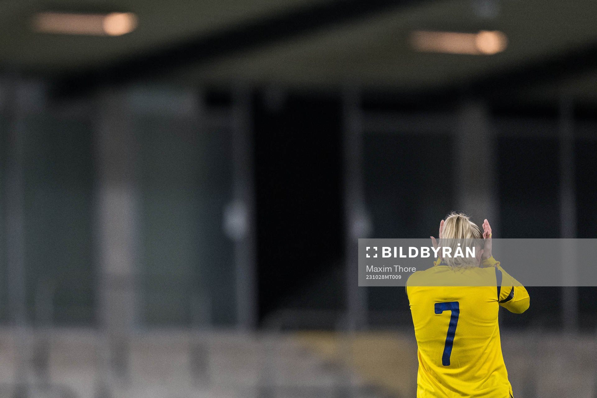 Tuva Skoog of Sweden looks dejected