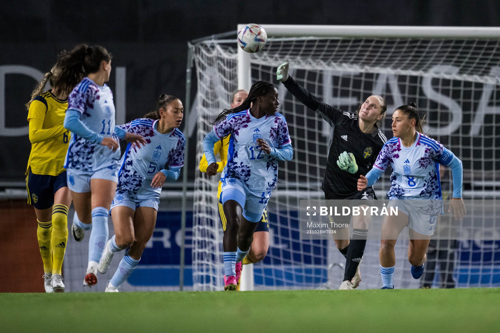 Goalkeeper Julia Cavander of Sweden