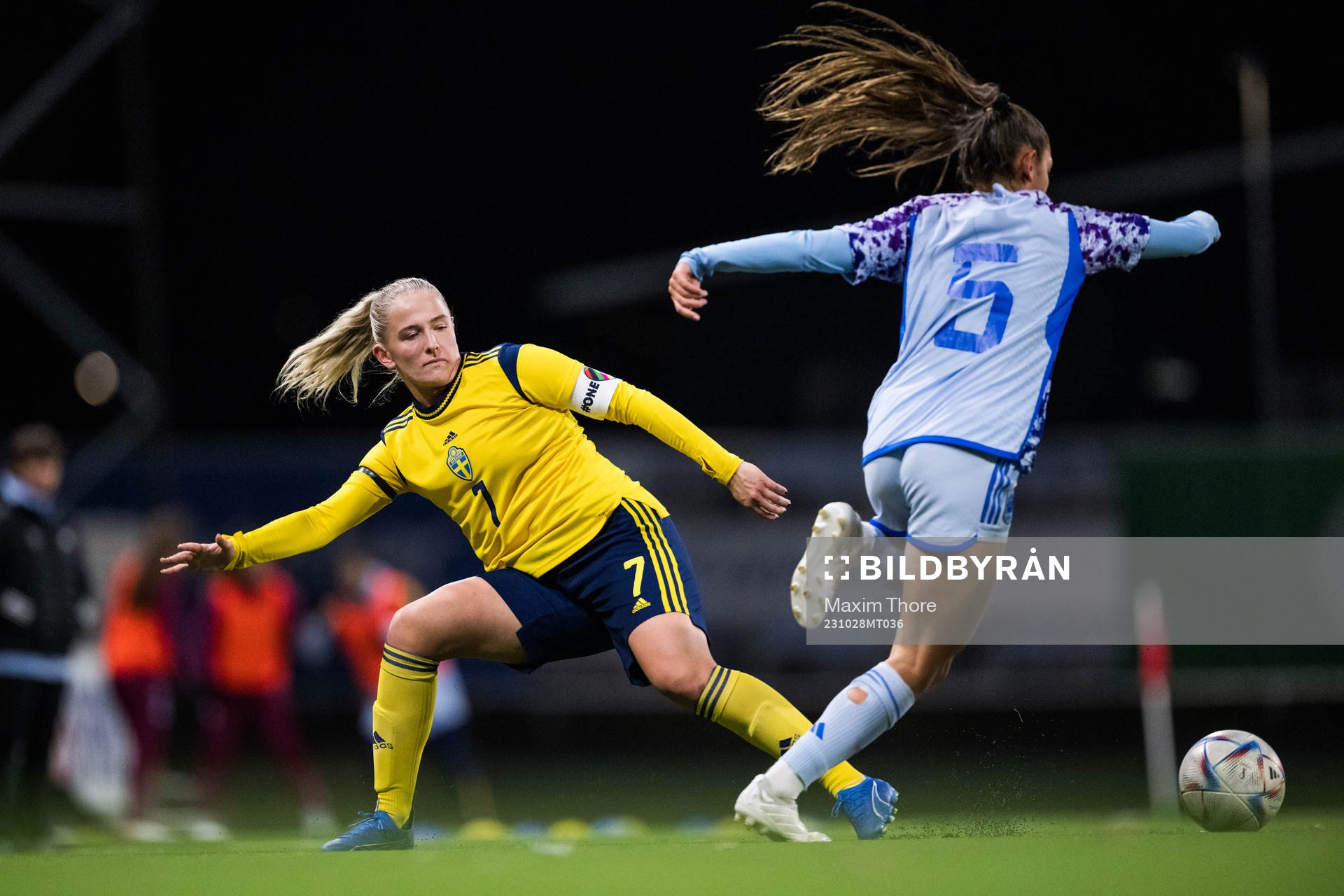 Tuva Skoog of Sweden and Sandra Villafane of Spain
