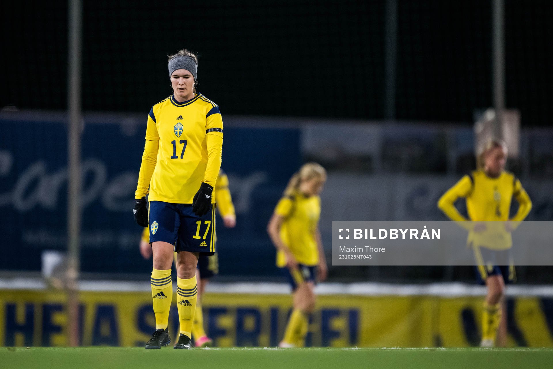 Erica Persson Welin of Sweden looks dejected