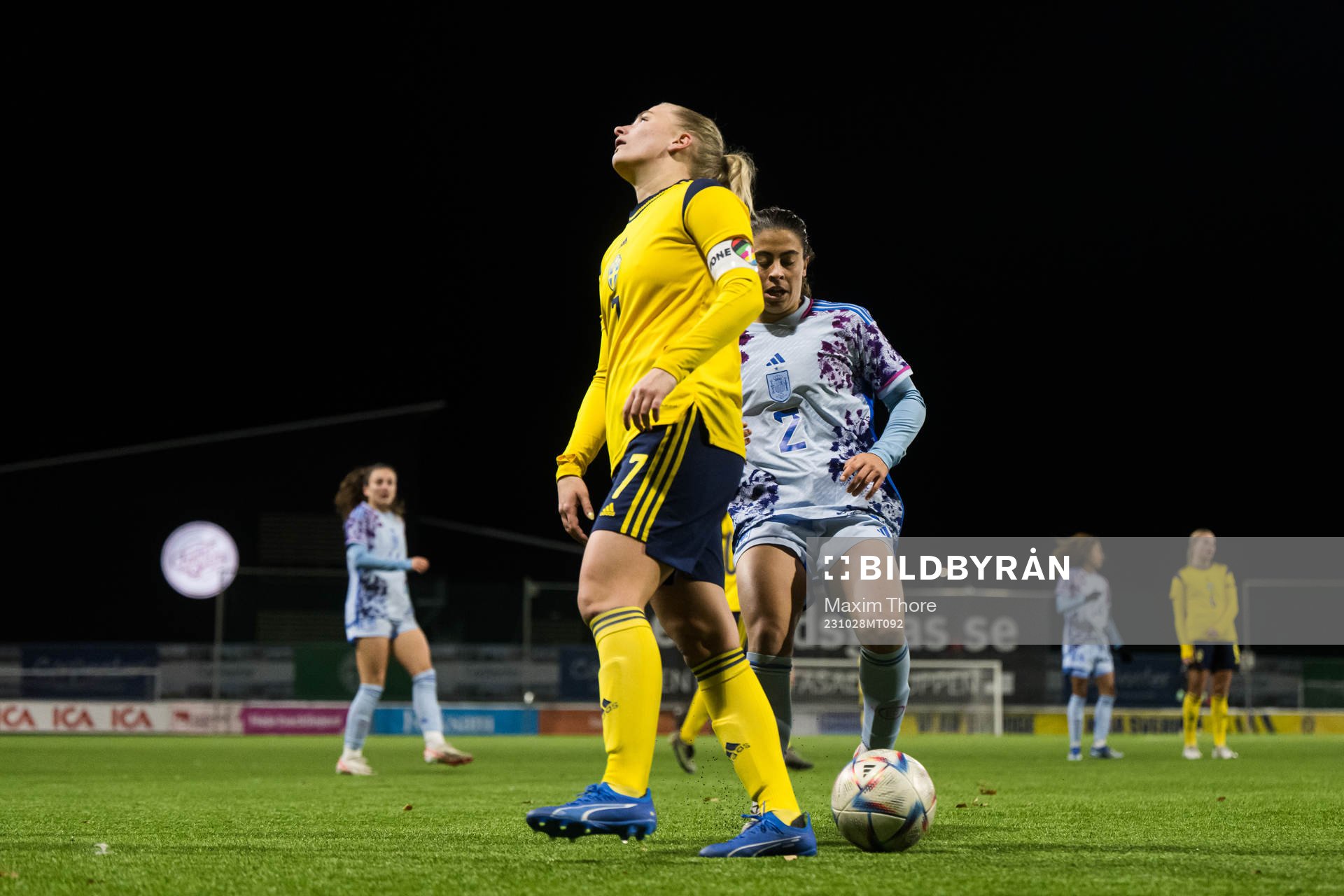 Tuva Skoog of Sweden looks dejected