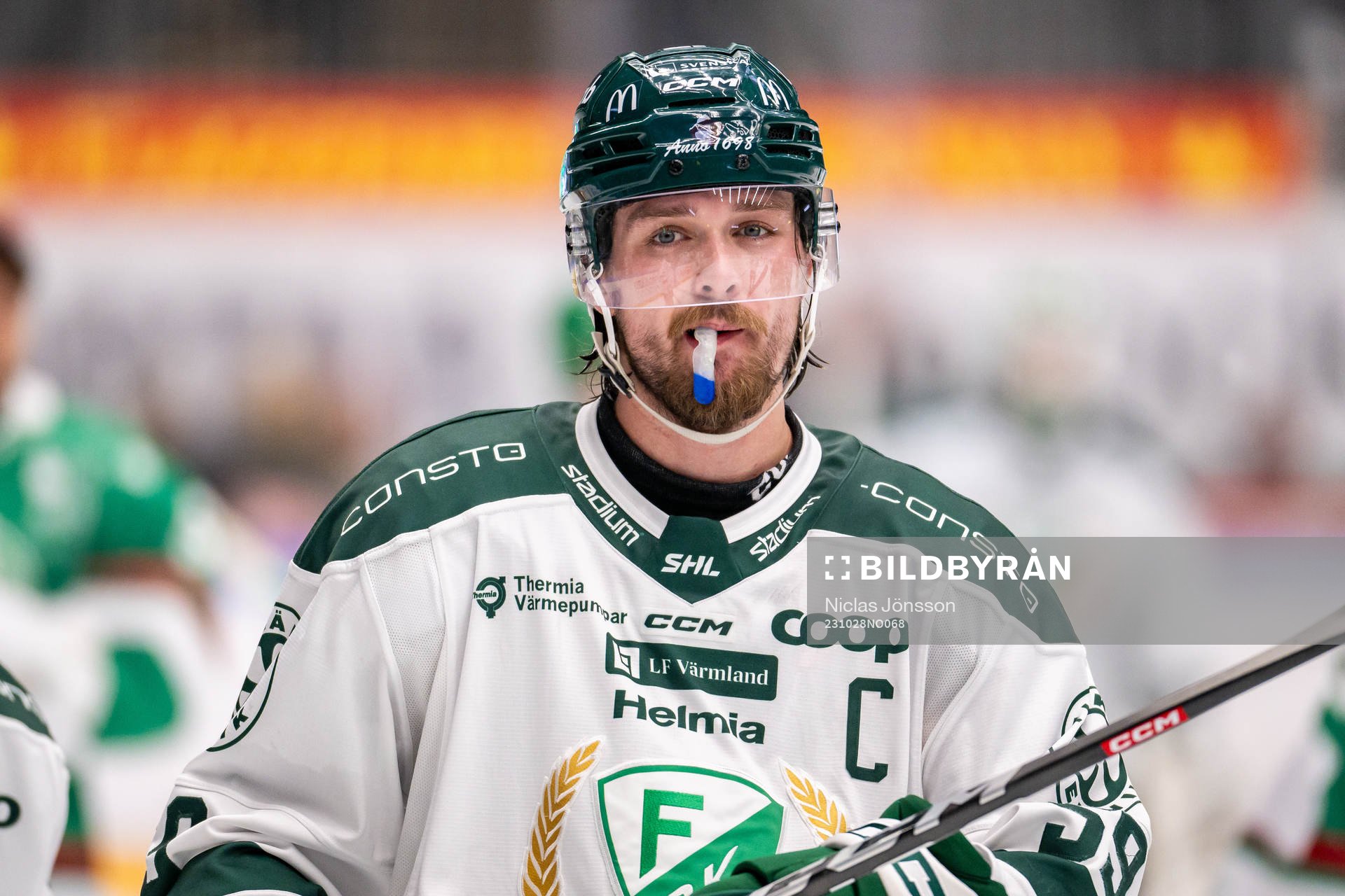 Färjestads Linus Johansson deppar