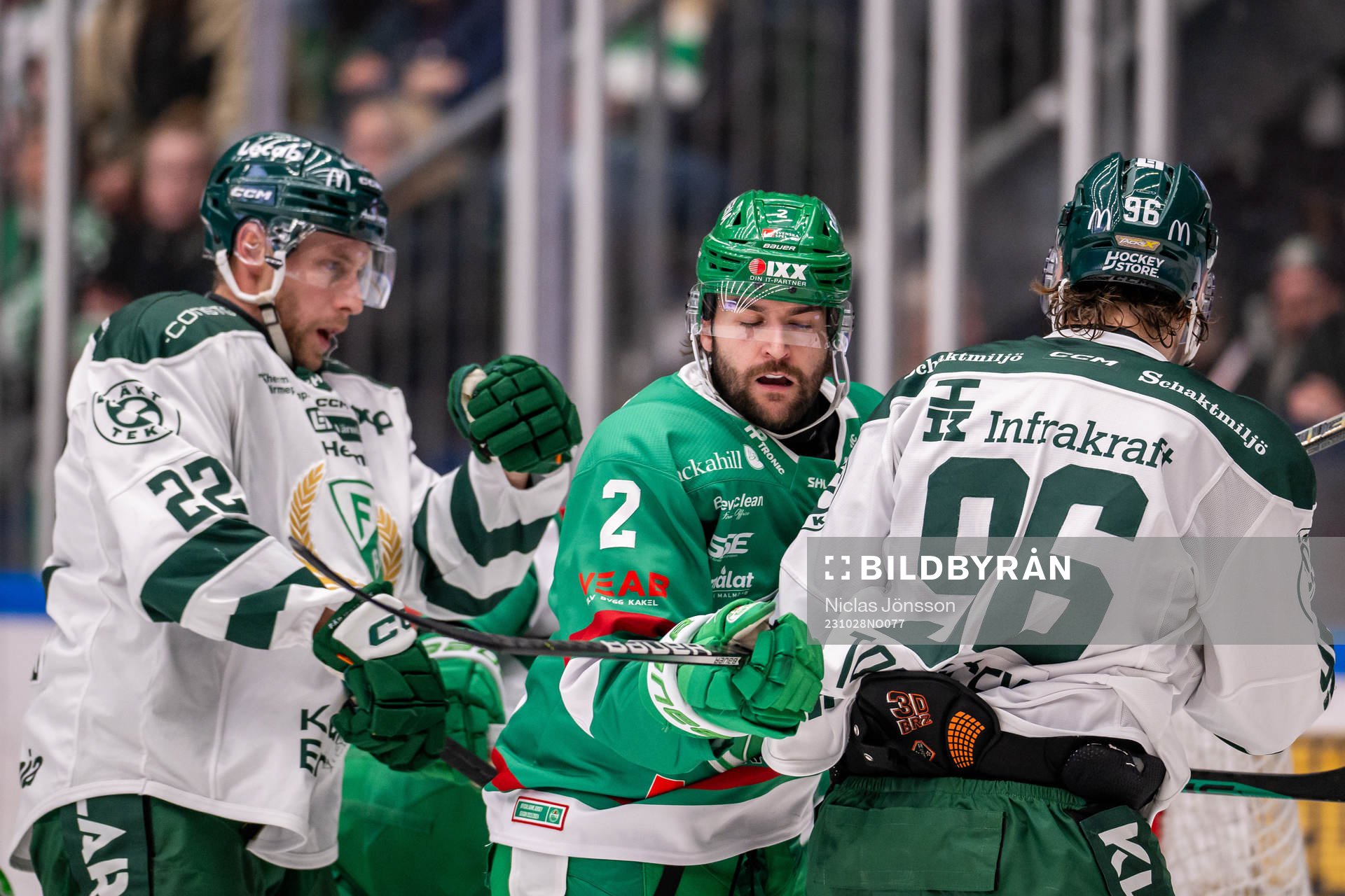 Färjestads Per Åslund och David Tomasek