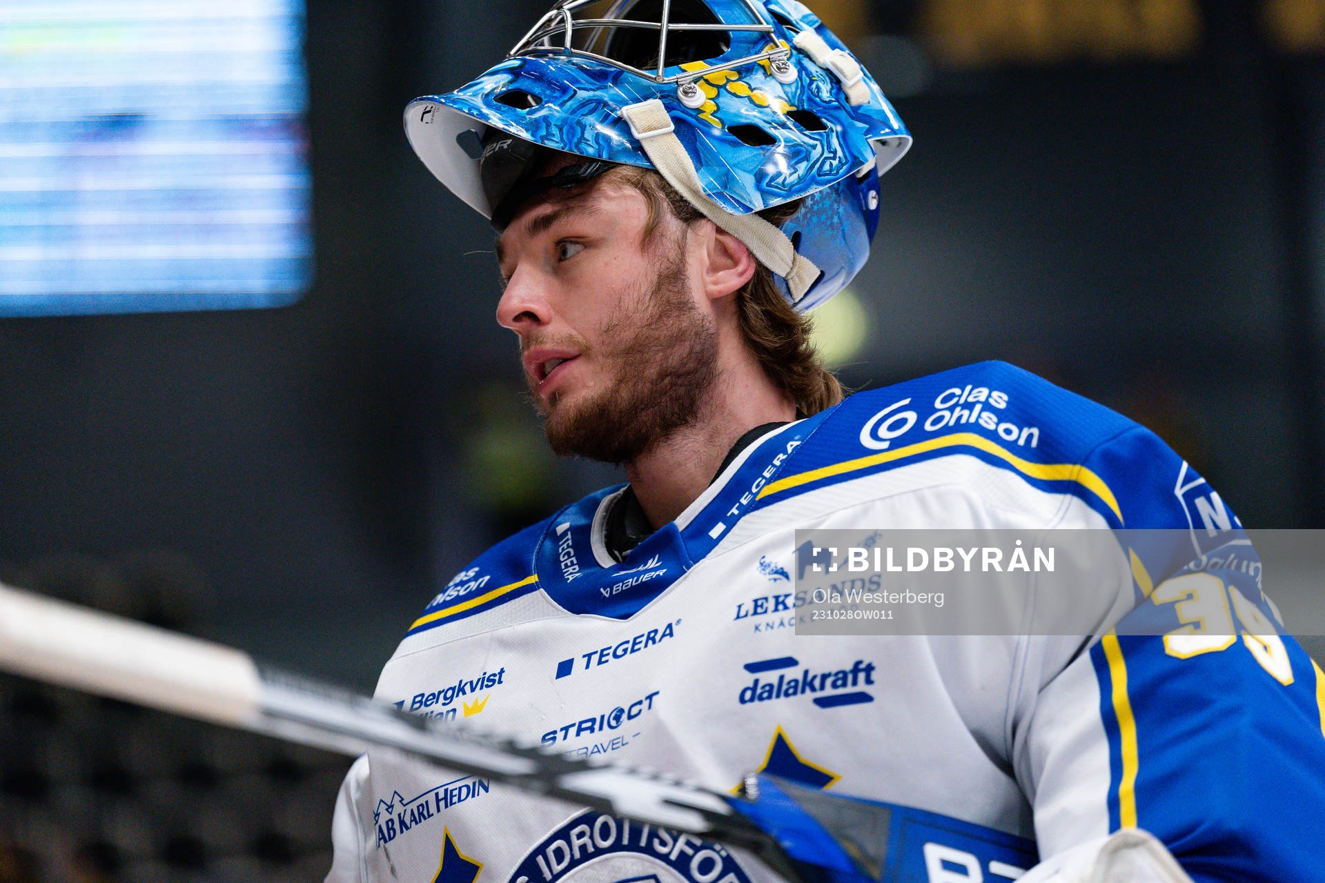 Leksands målvakt Filip Larsson
