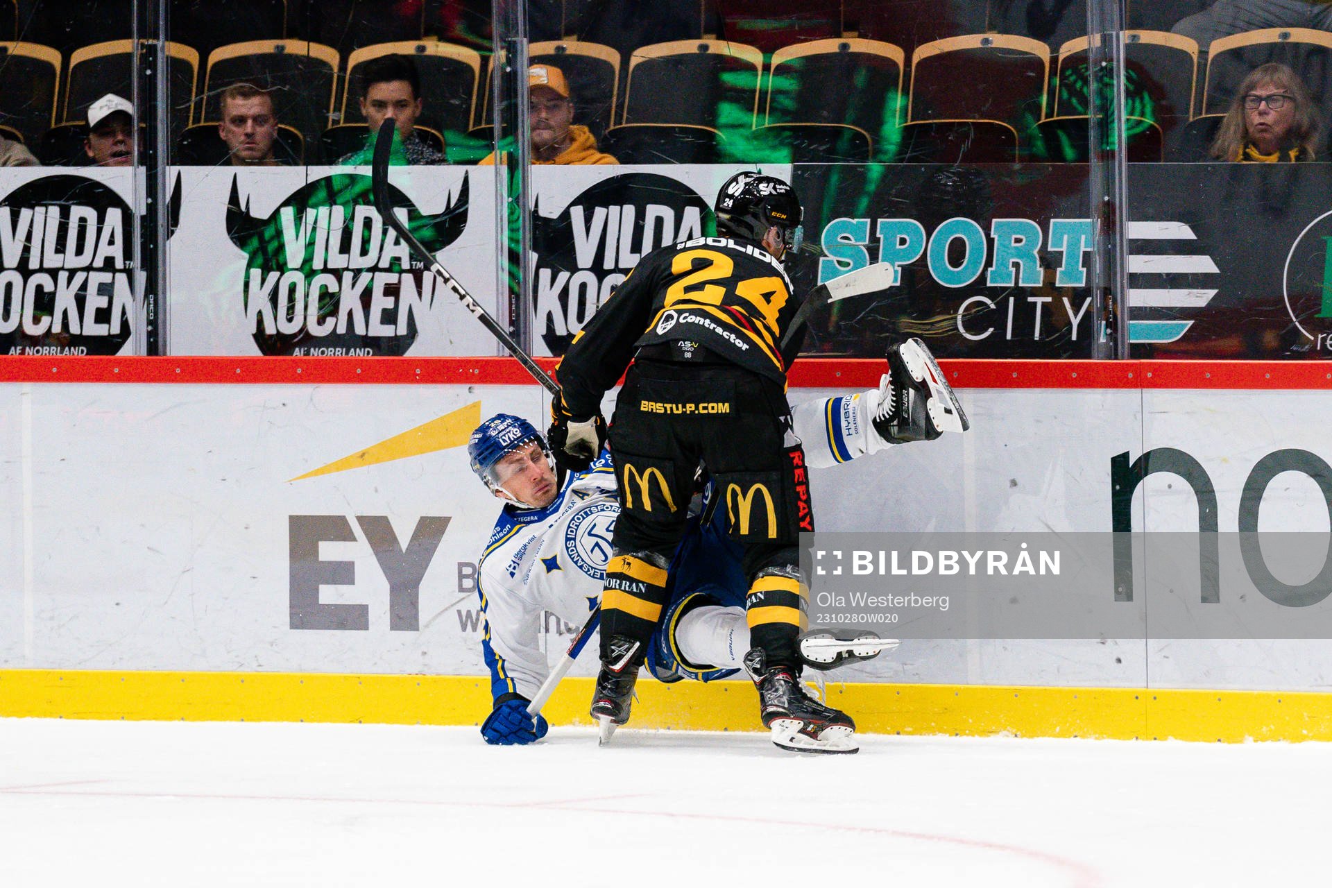 Leksands Patrik Noren och Skellefteås Oscar Lindberg