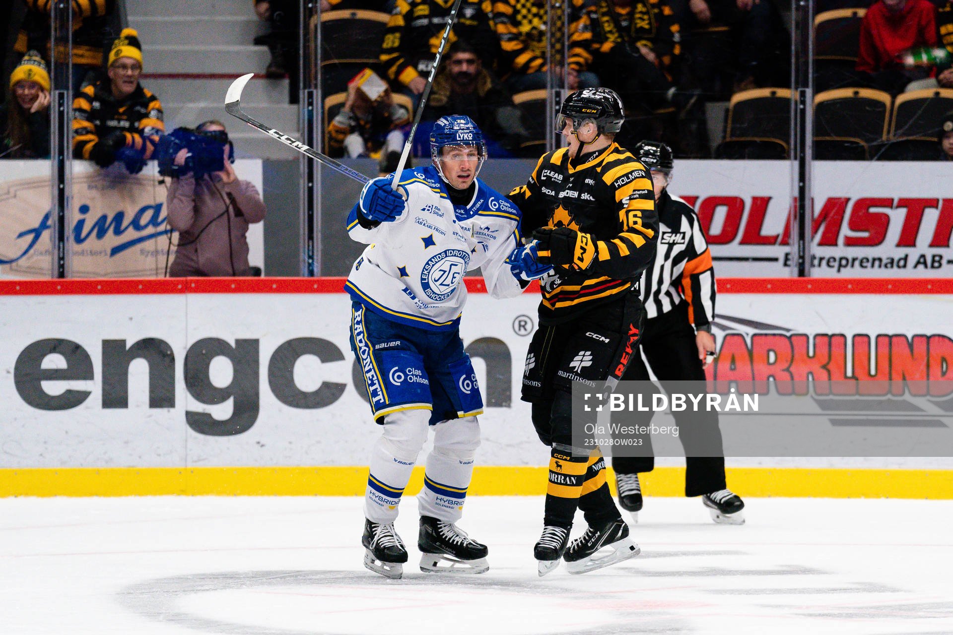 Leksands Patrik Noren och Skellefteås Linus Lindström