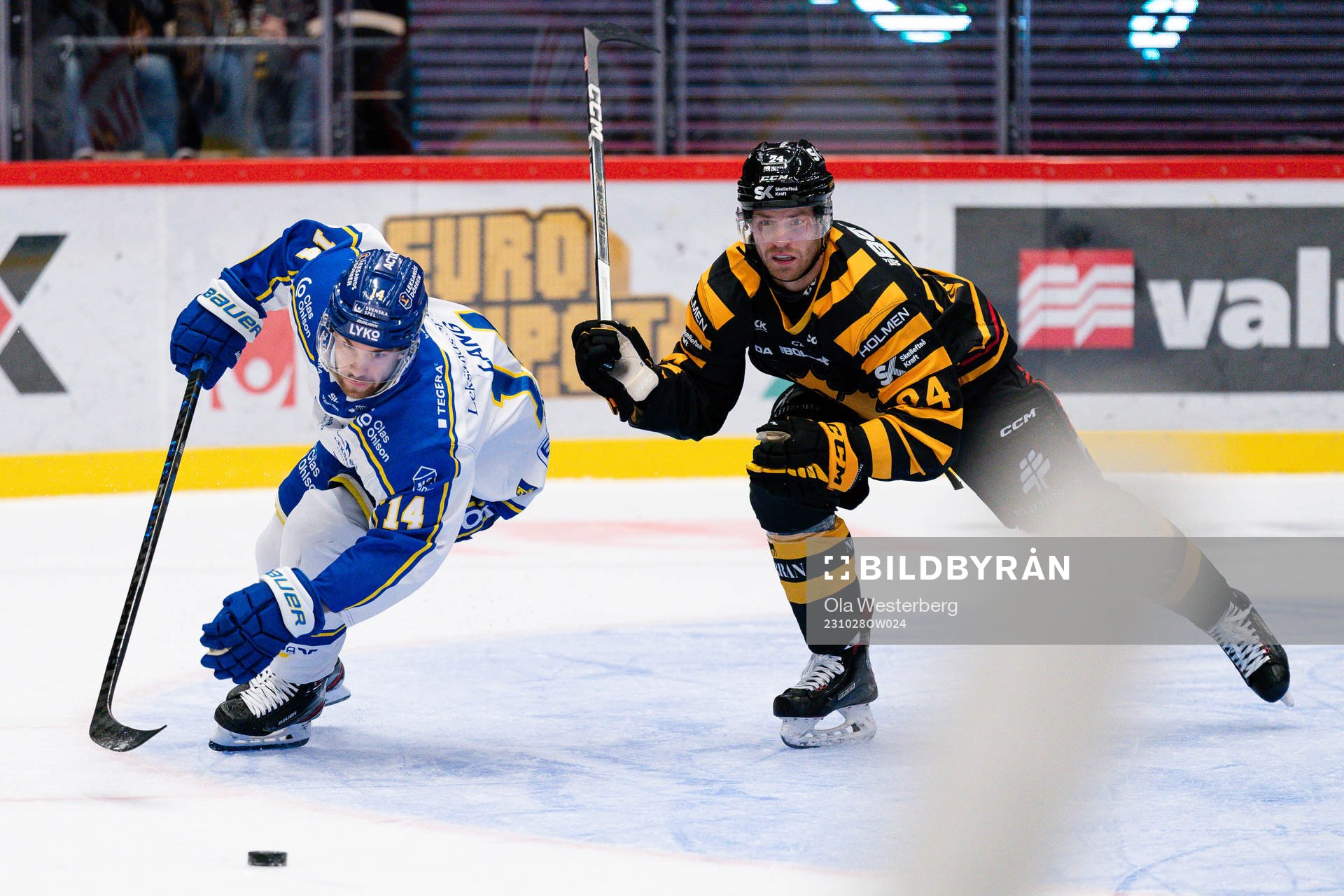 Leksands Oskar Lang och Skellefteås Oscar Lindberg