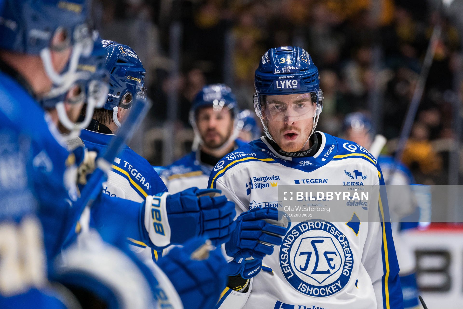 Leksands Peter Cehlarik jublar