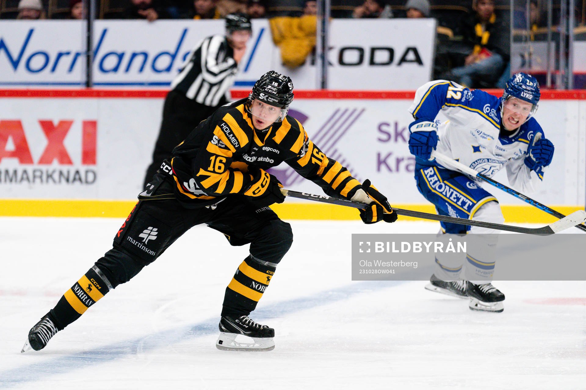 Skellefteås Linus Lindström och Leksands Kalle Östman