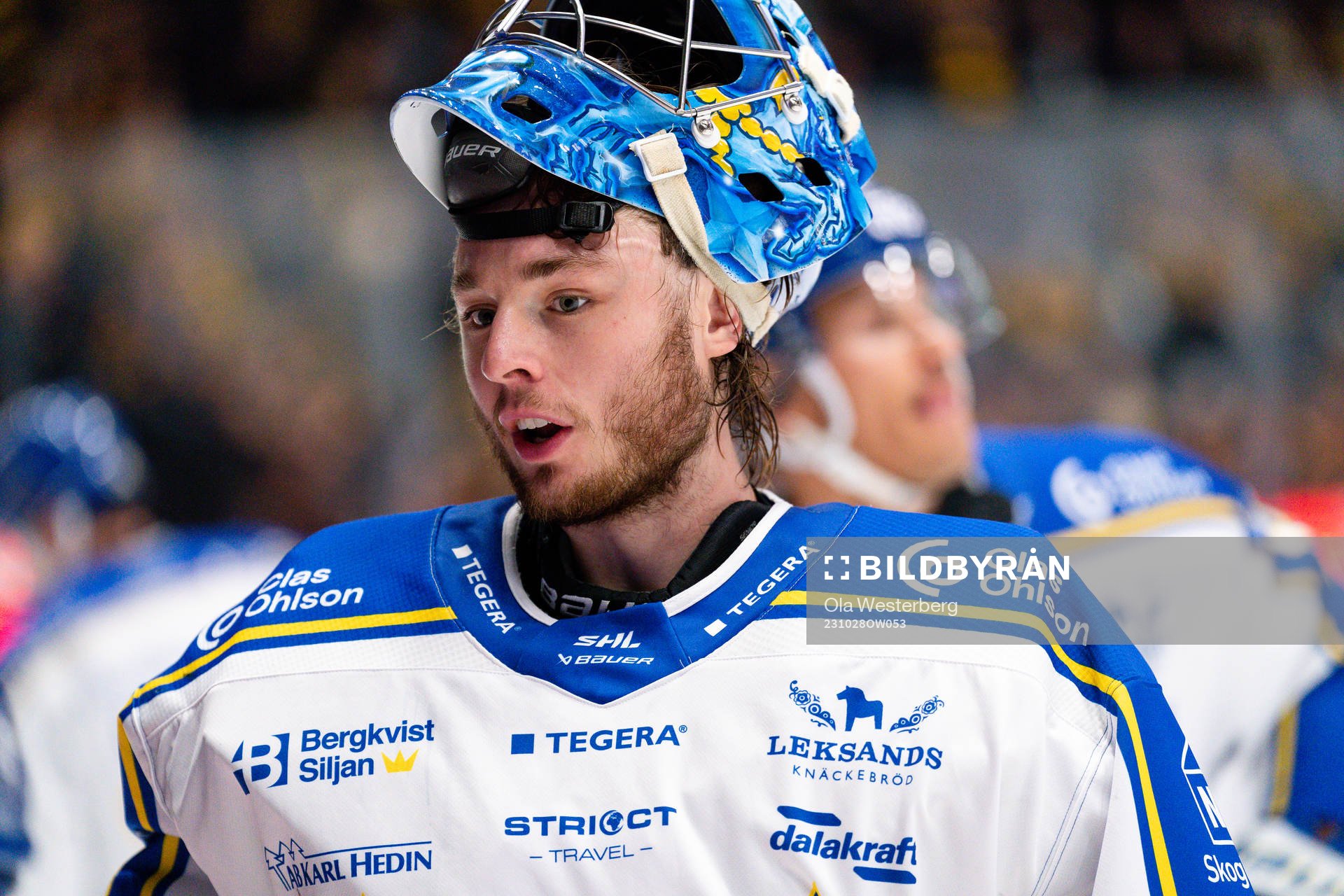 Leksands målvakt Filip Larsson