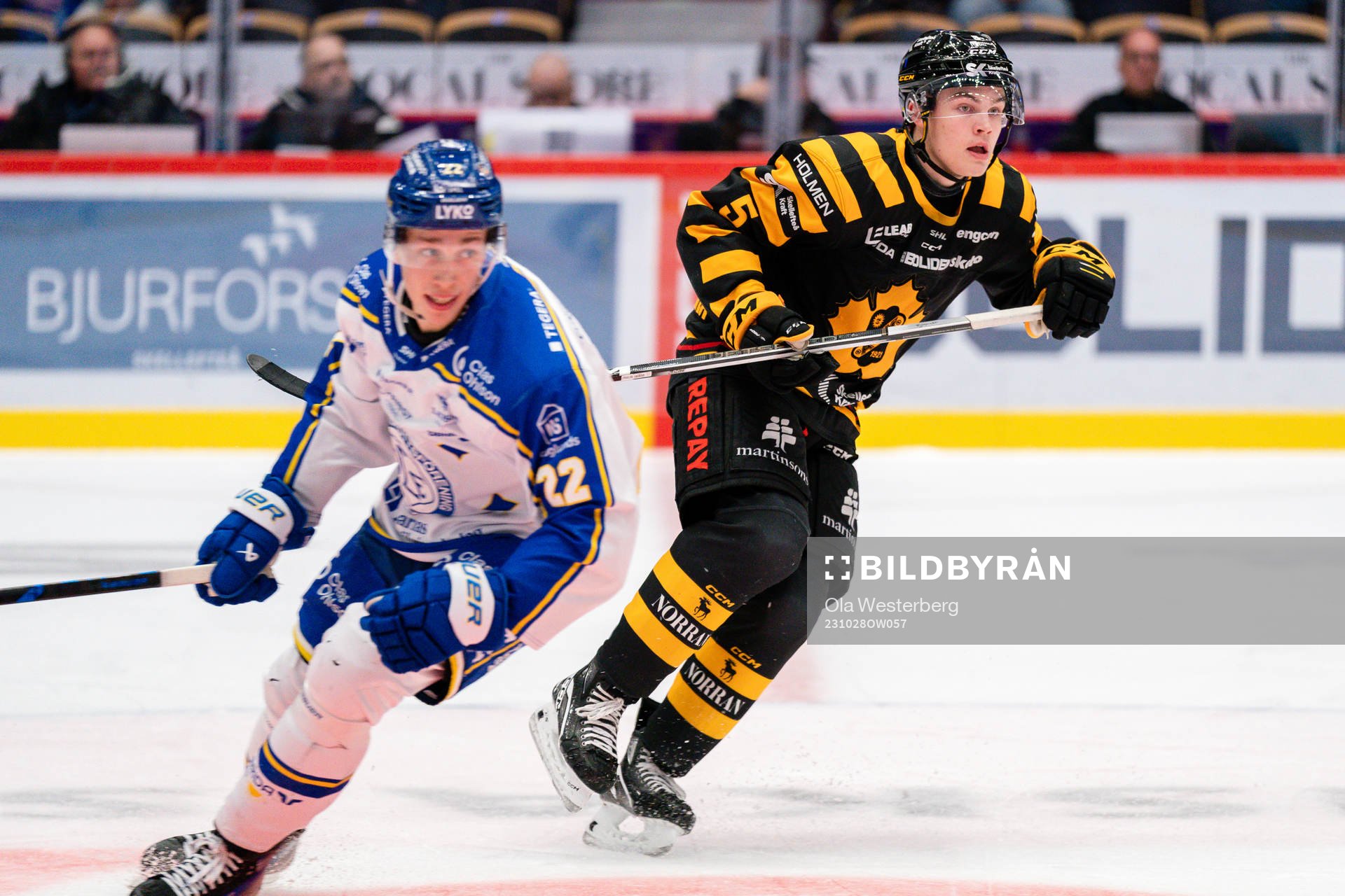 Leksands Lukas Vejdemo och Skellefteås Axel Sandin Pellikka