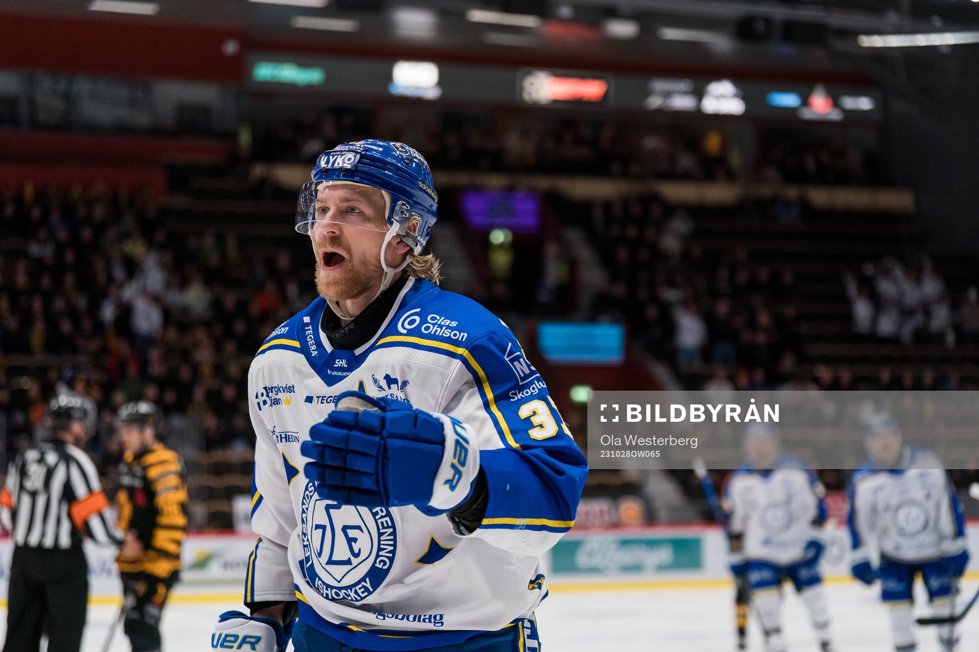 Leksands Anton Lindholm jublar