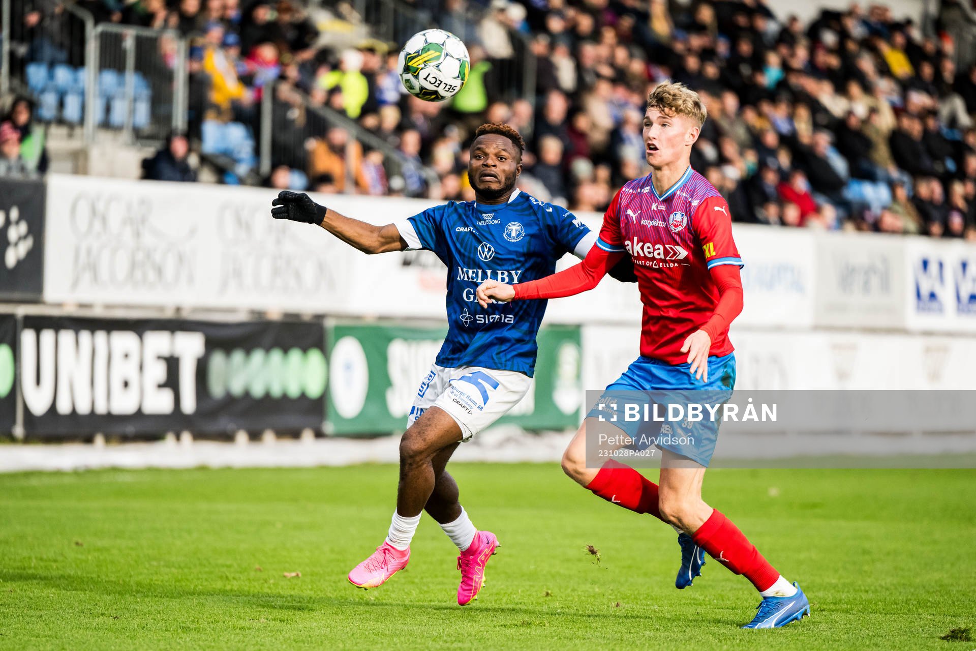 Trelleborgs Henry Offia och Helsingborgs Benjamin Örn