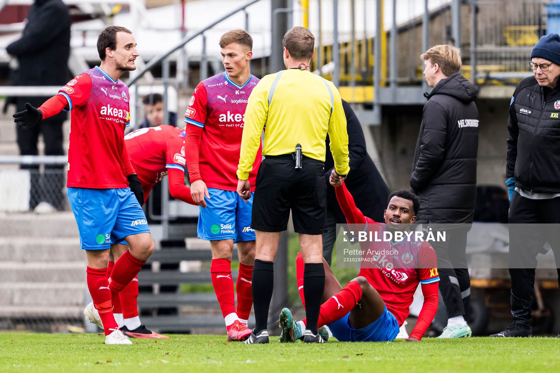 Helsingborgs Bernardo Vilar Estevao Jeronimo har ont
