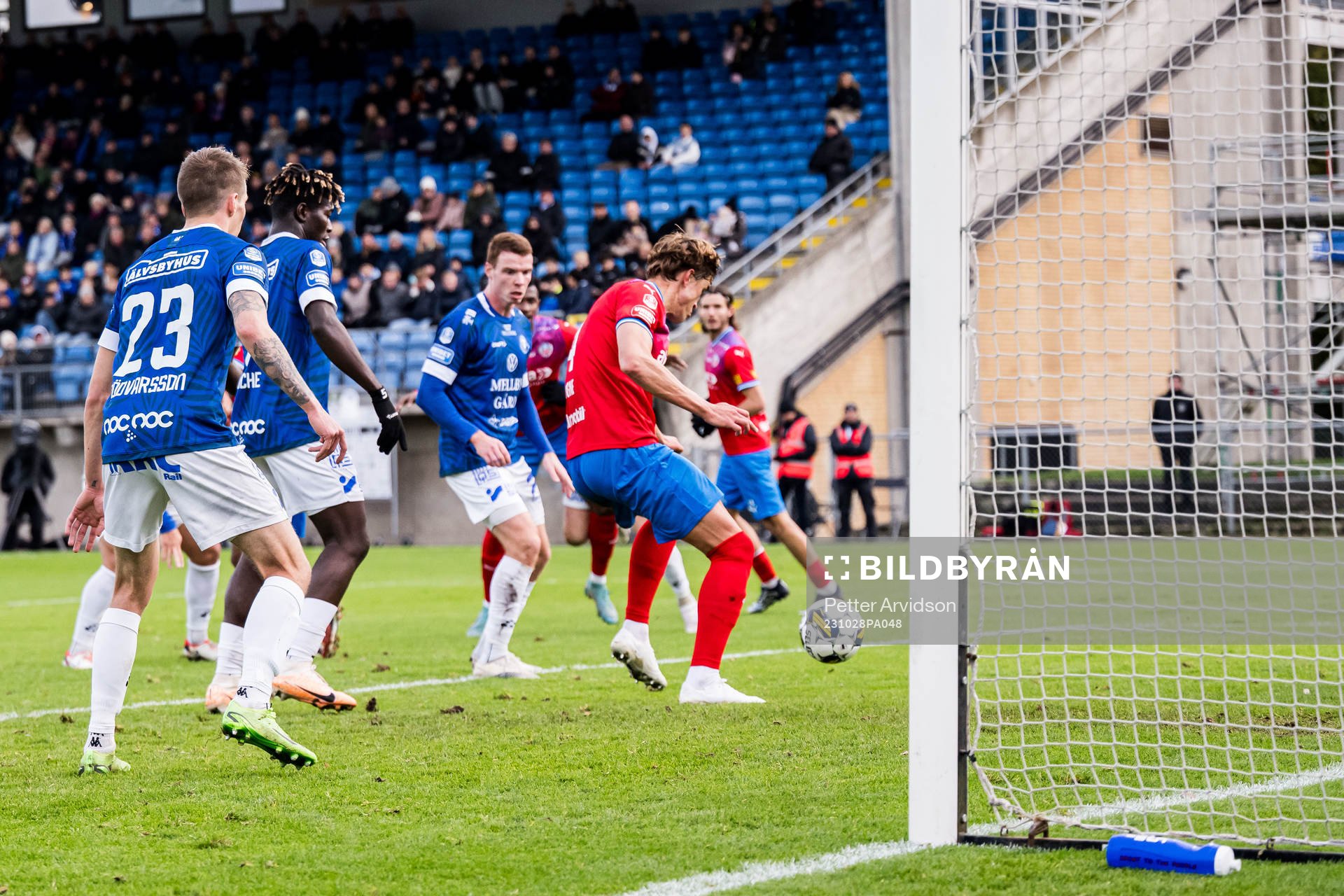 Helsingborgs Thomas Pauck Rogne med en målchans
