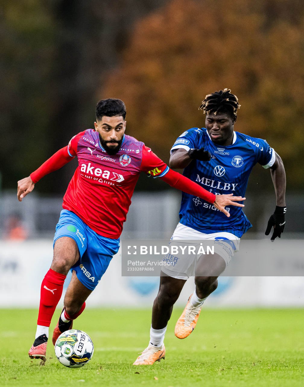 Helsingborgs Amin Al-Hamawi och Trelleborgs Abel Ogwuche