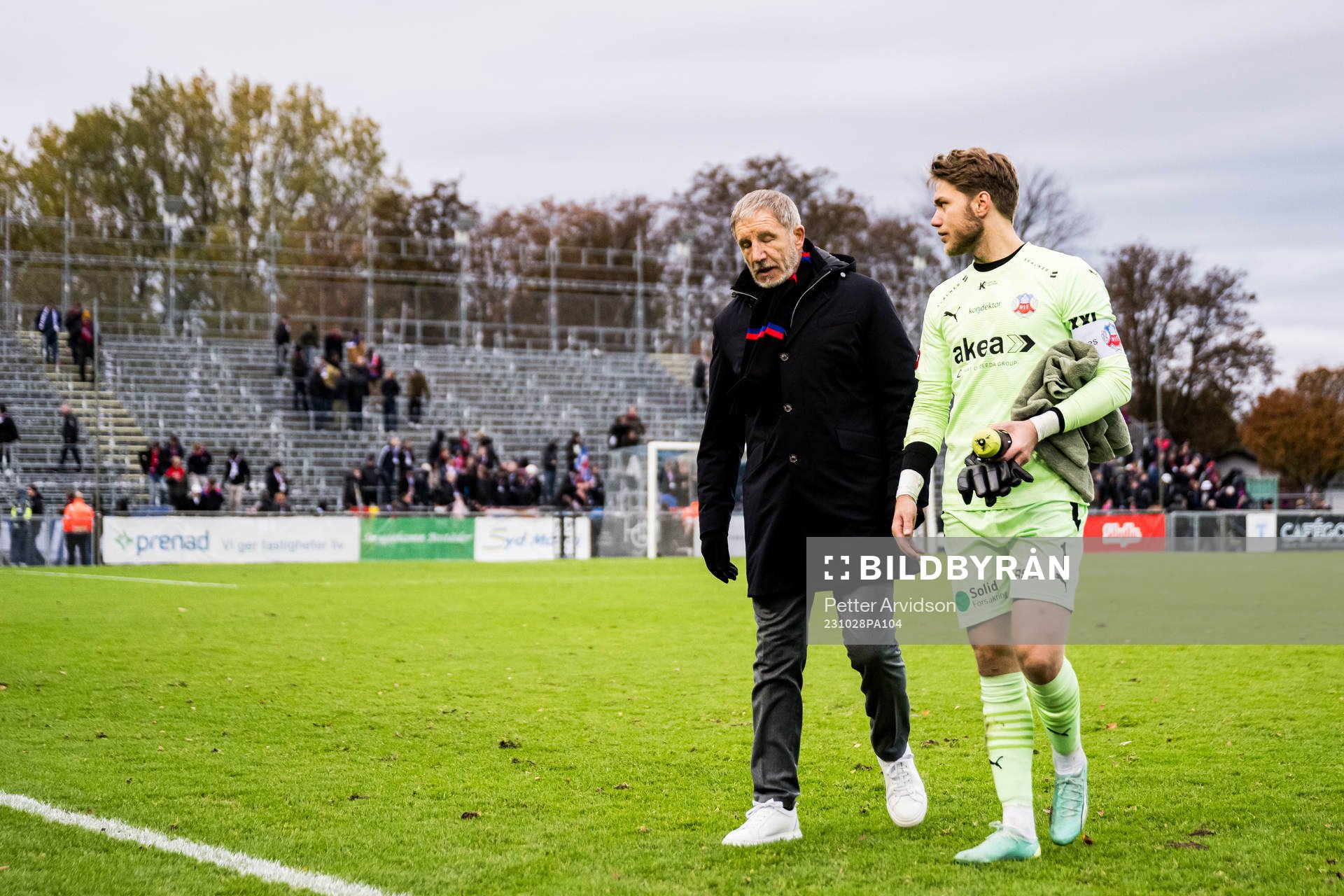 Helsingborgs tränare Stuart Baxter och målvakt Kalle
