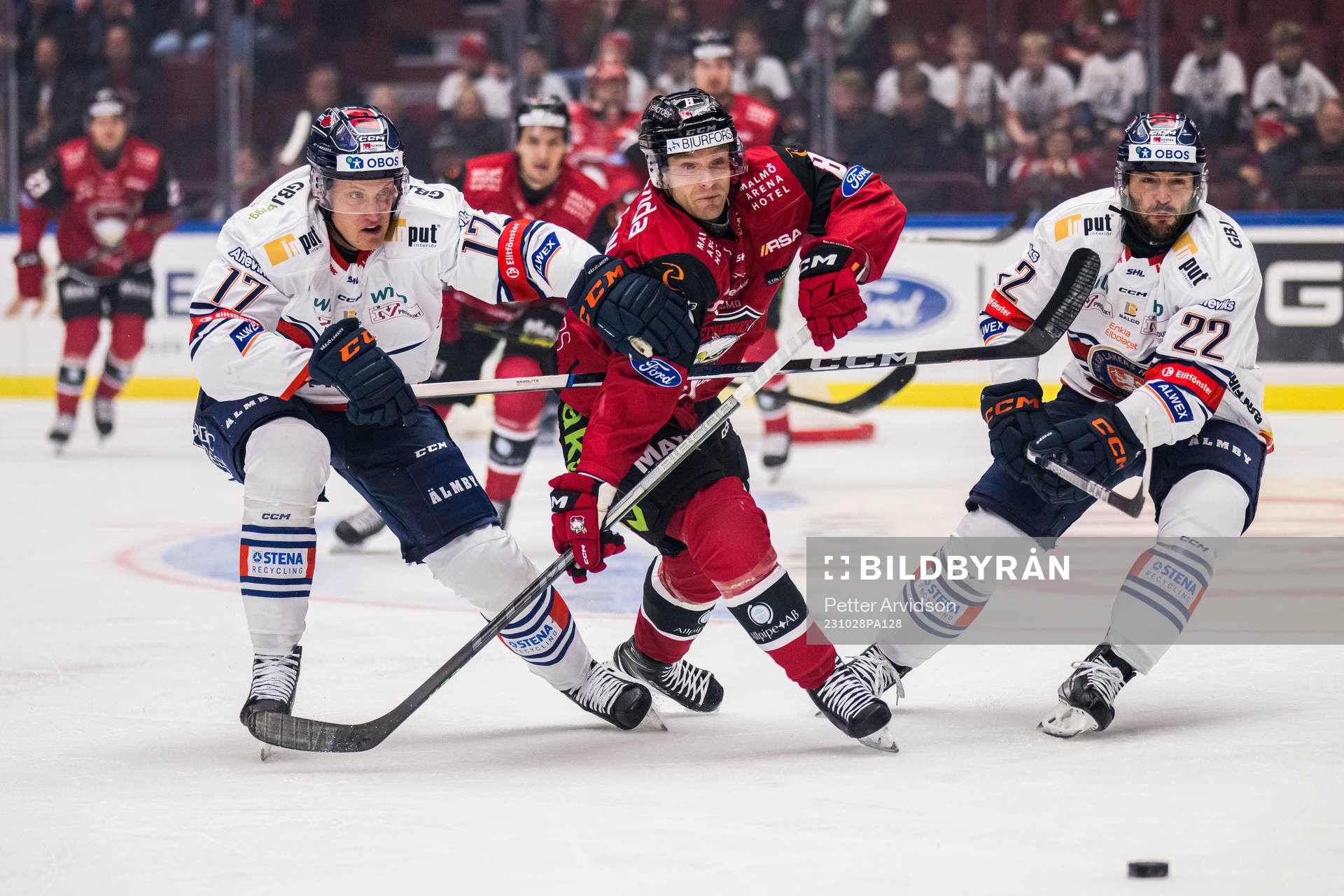 IF Malmö Redhawks Johan Olofsson och Växjö Lakers HCs