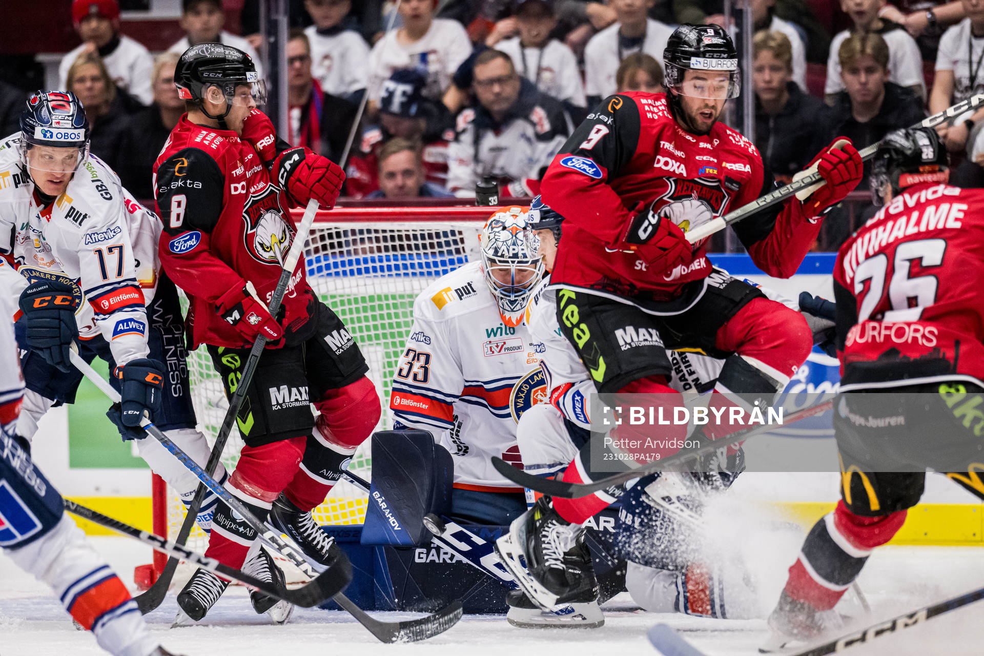 IF Malmö Redhawks Johan Olofsson och Alan Quine och