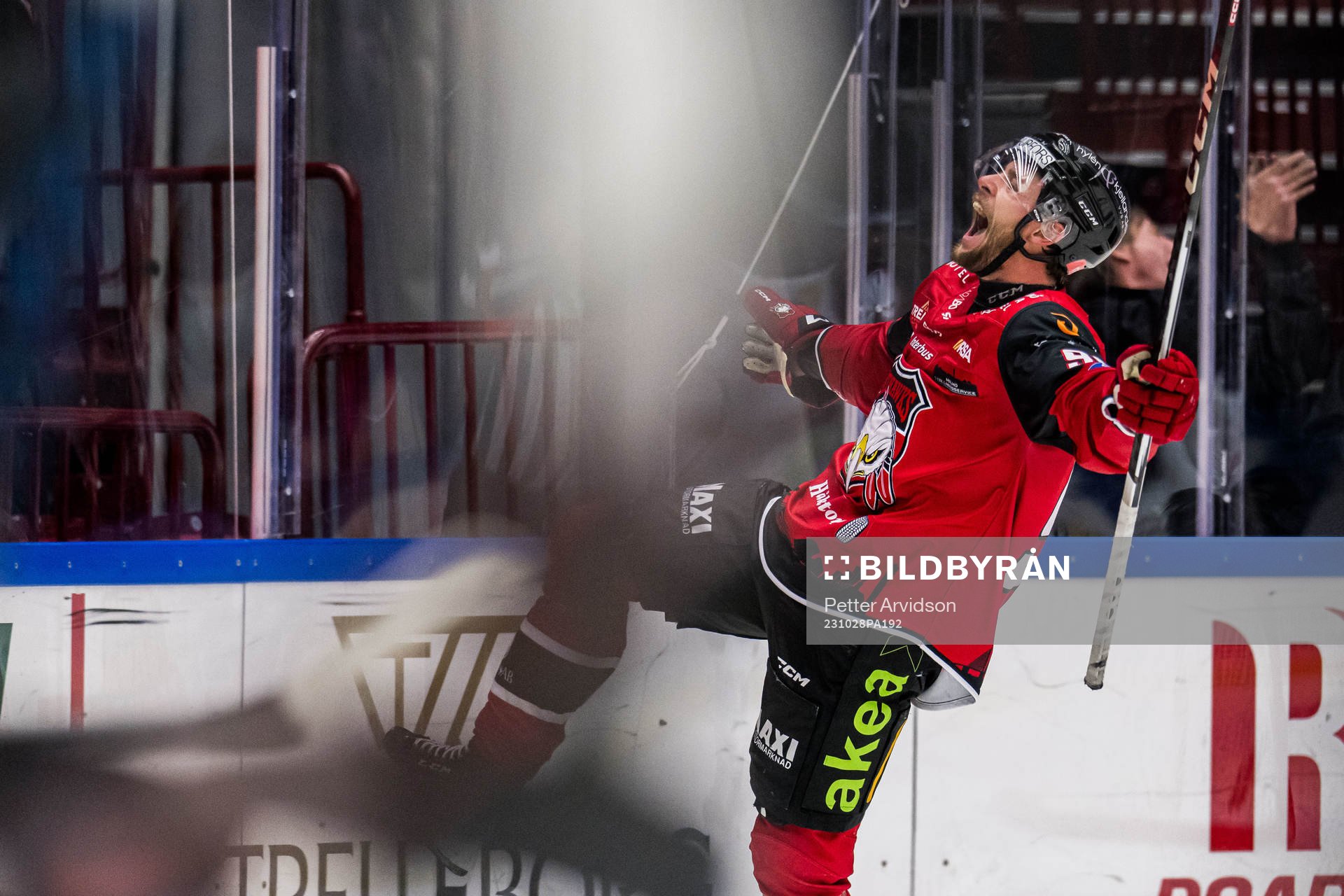 IF Malmö Redhawks Carl Persson jublar