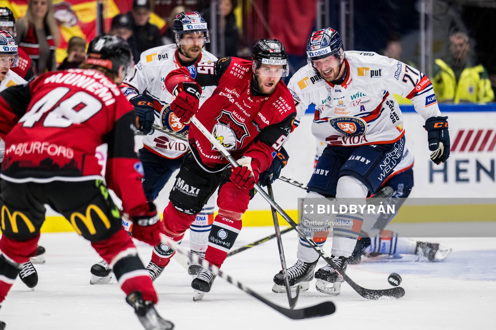 IF Malmö Redhawks Carl Persson och Växjö Lakers HCs