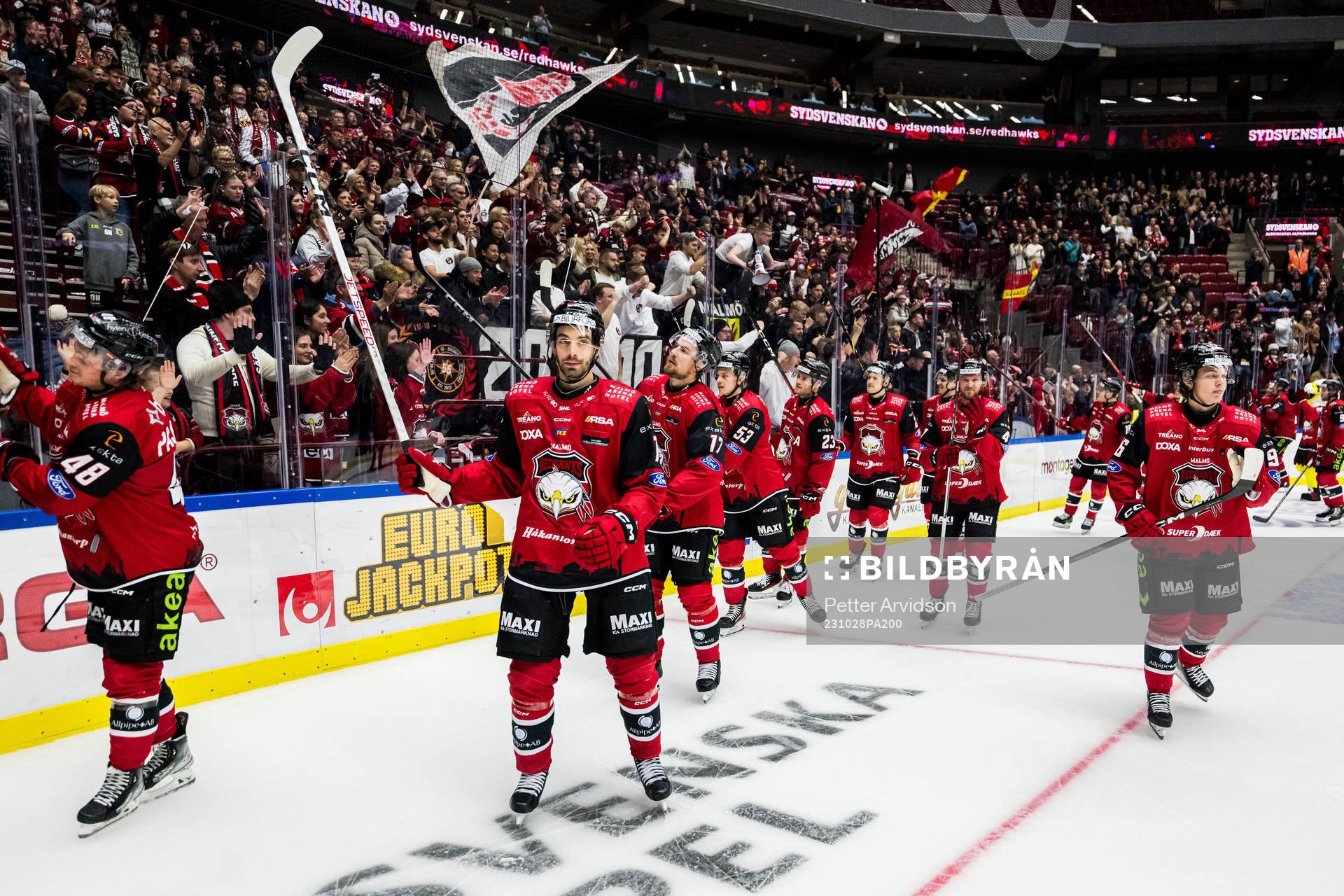 IF Malmö Redhawks Markus Lauridsen jublar