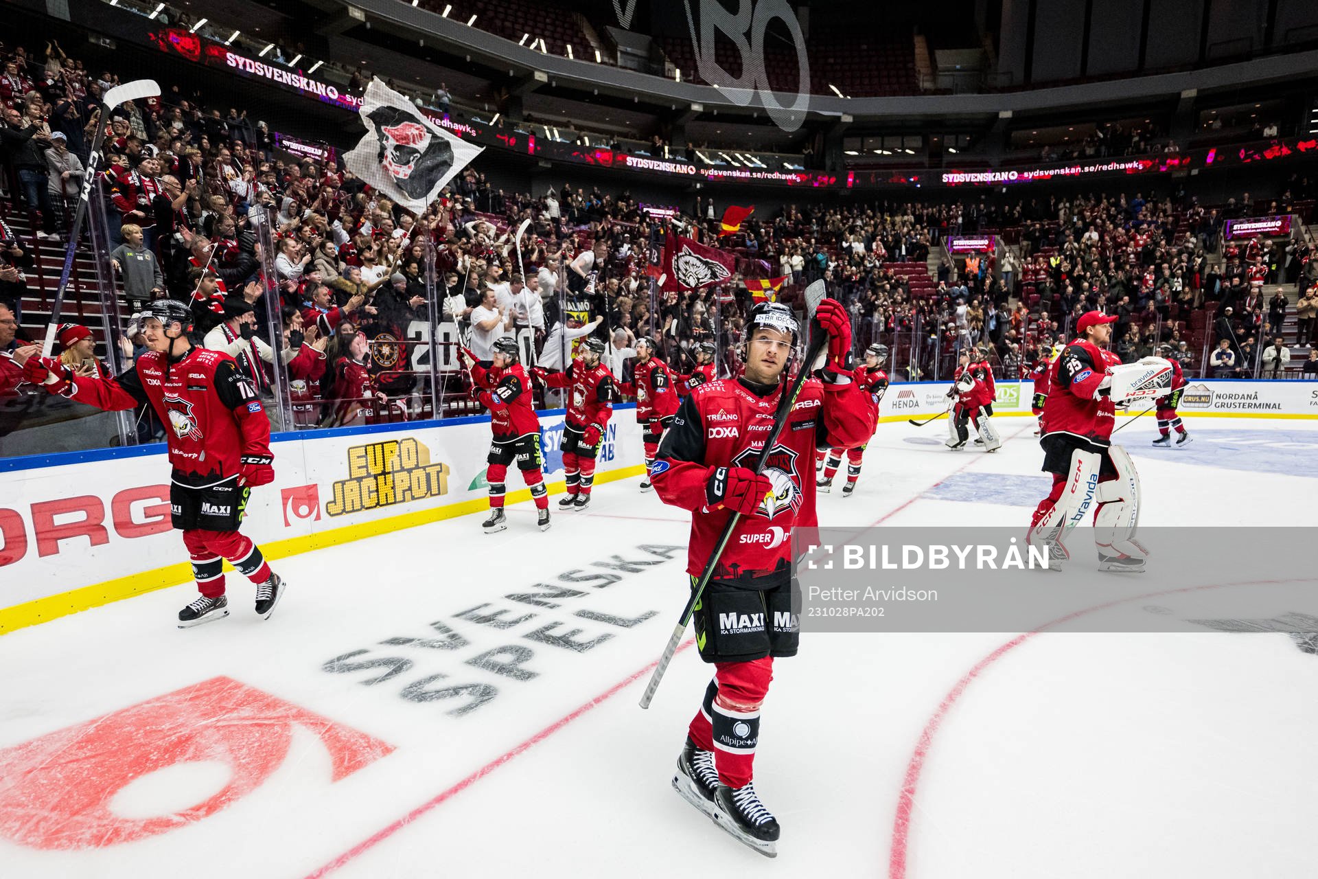 IF Malmö Redhawks Johan Olofsson jublar