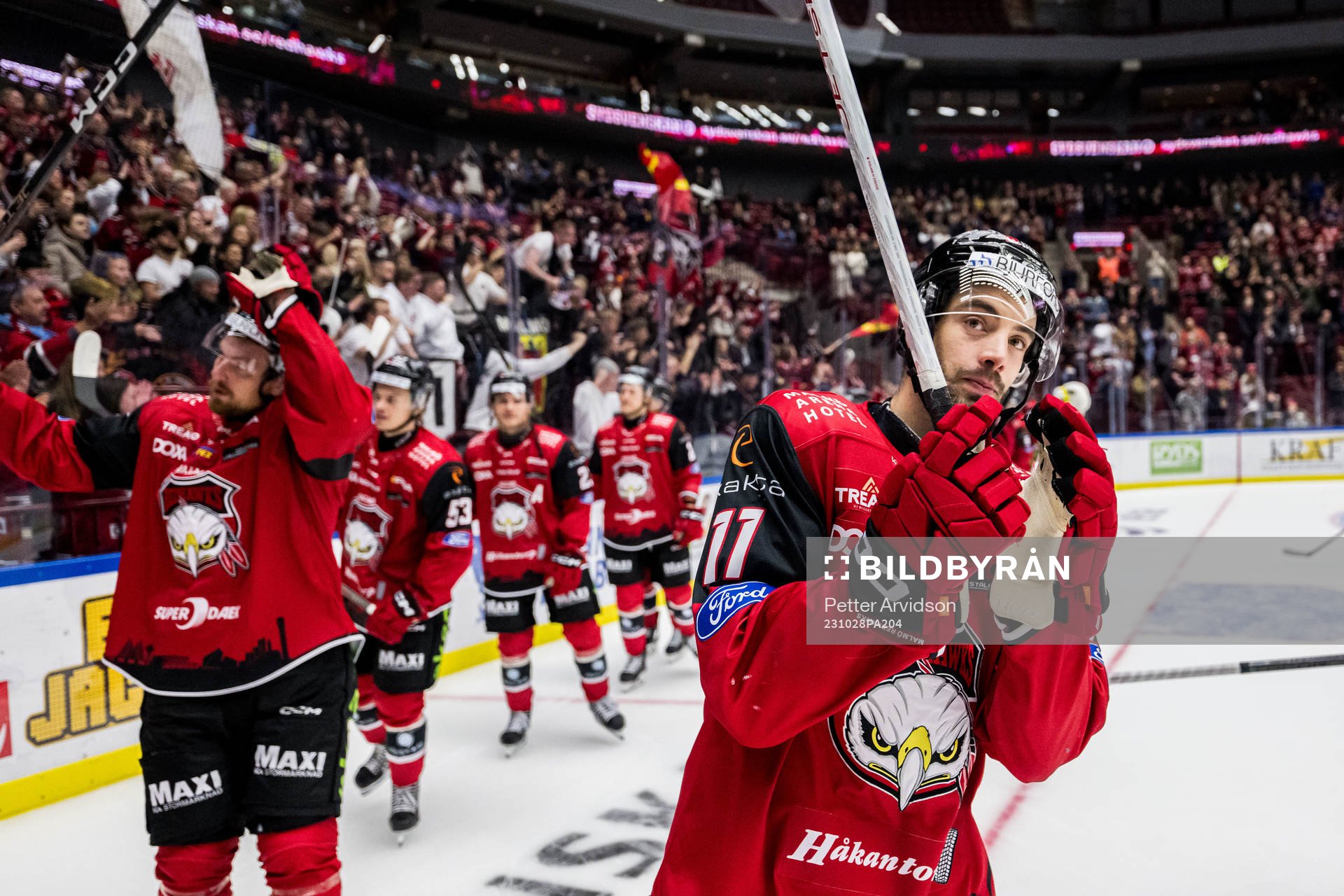 IF Malmö Redhawks Markus Lauridsen jublar