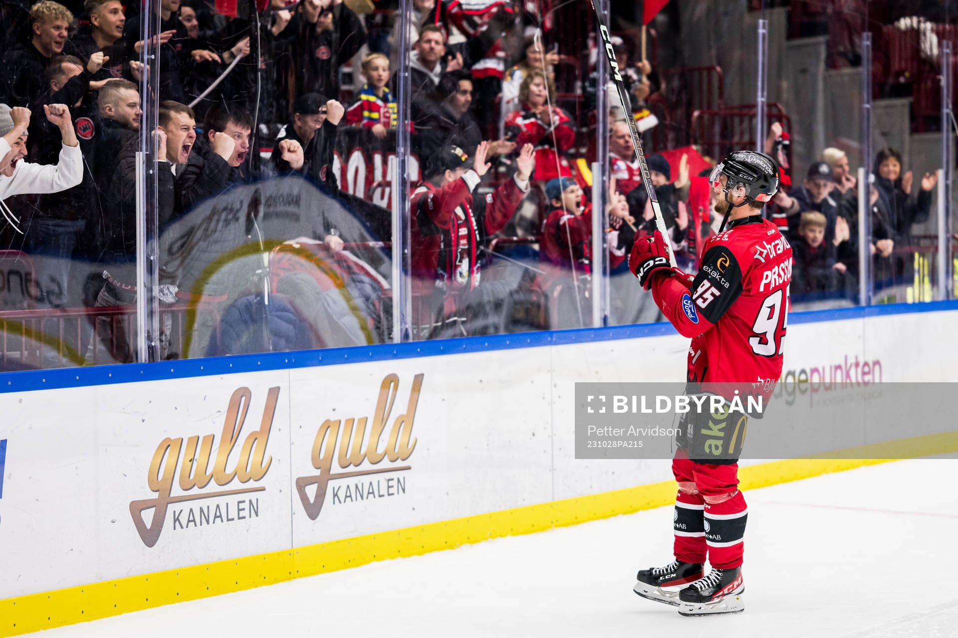 IF Malmö Redhawks Carl Persson jublar