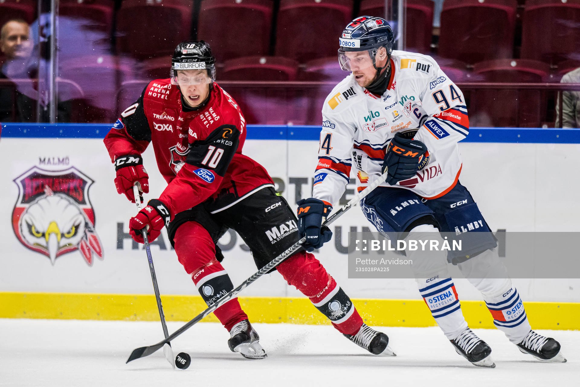 IF Malmö Redhawks William Von Barnekow och Växjö Lakers