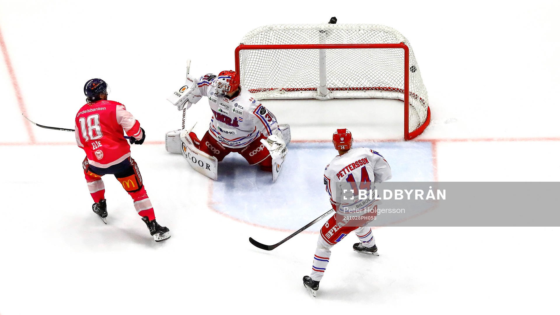 Mål 4-3 av Linköpings Remi Elie förbi Timrås målvakt