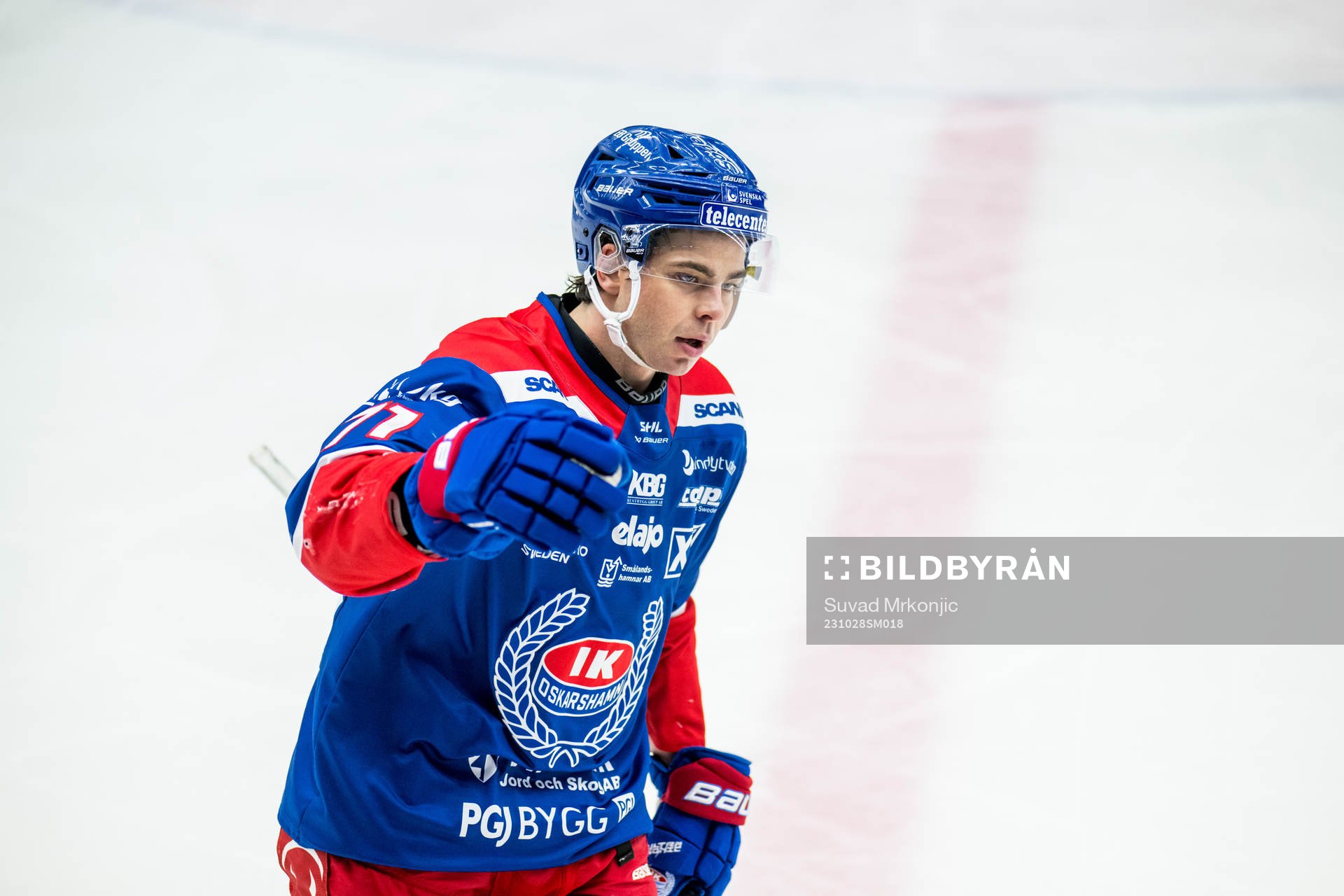 Oskarshamns Viktor Lodin jublar