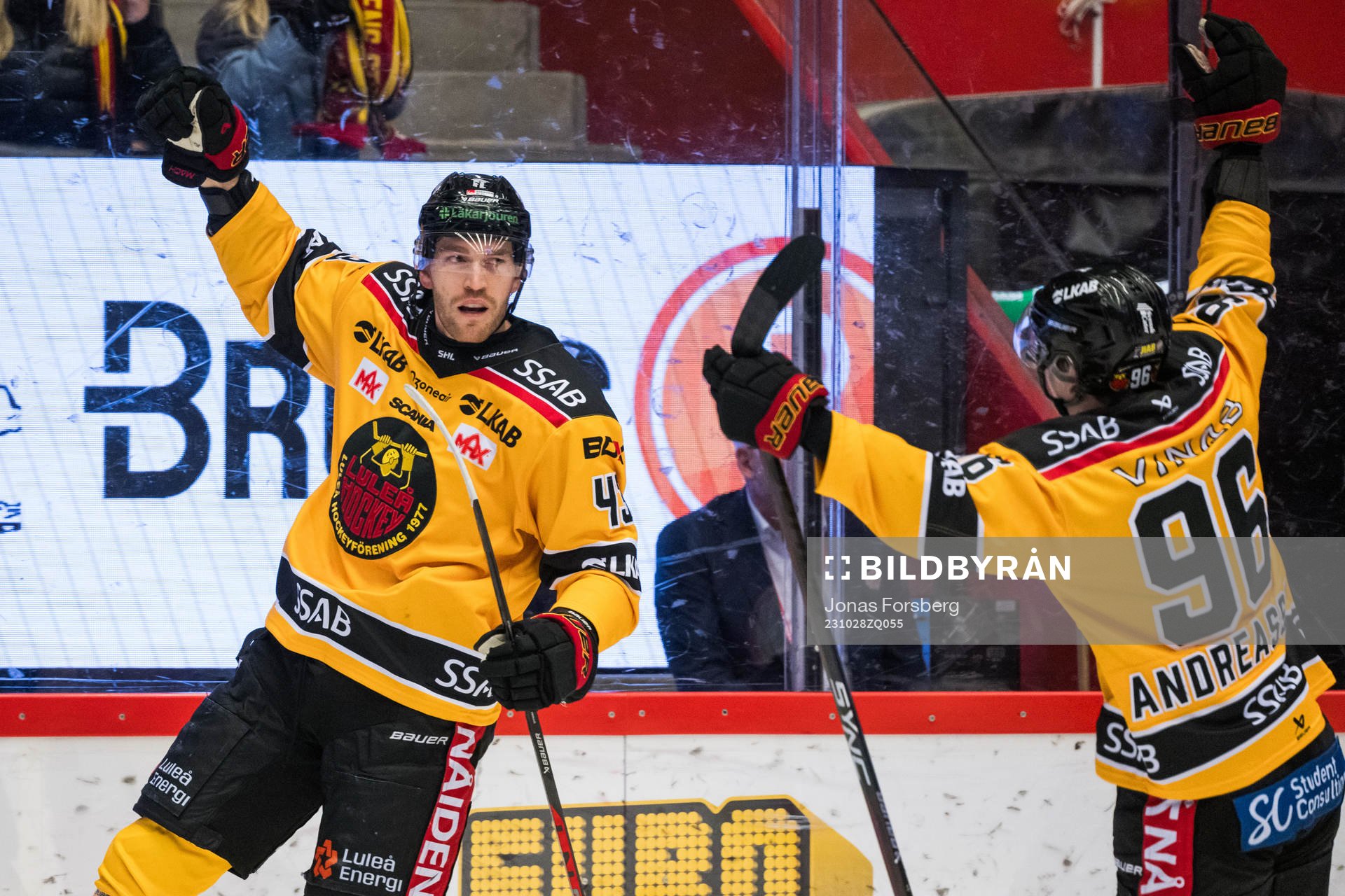 Luleås Oscar Eklind jublar