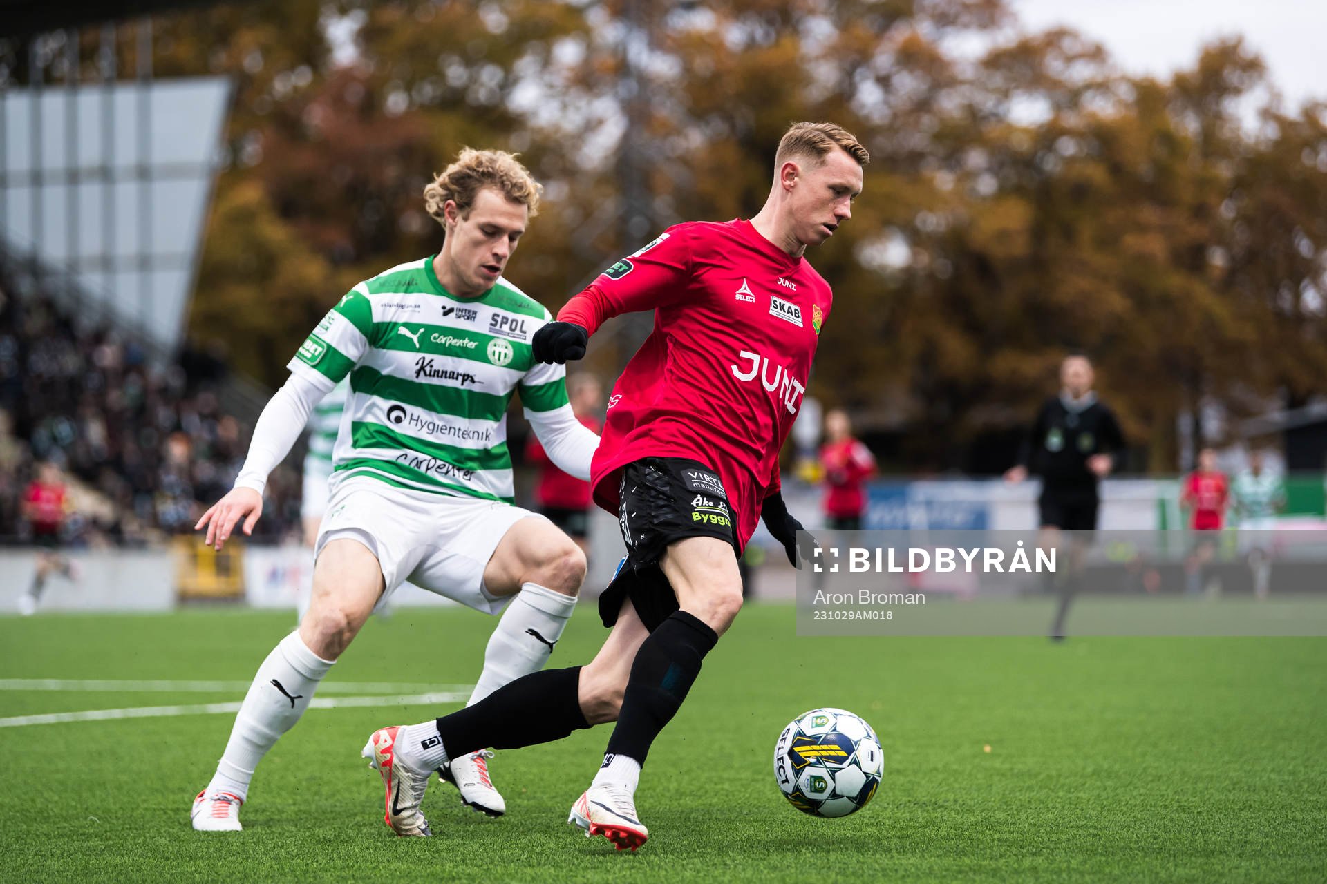 Västerås SKs Herman Magnusson och GAISs Julius Lindberg