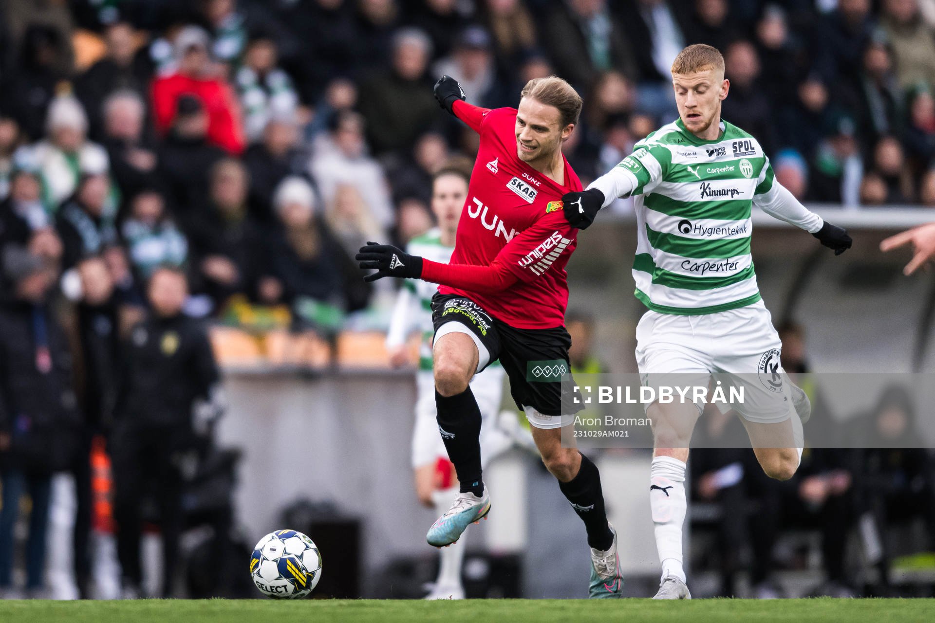 GAISs Gustav Lundgren och Västerås SKs Daniel Ask