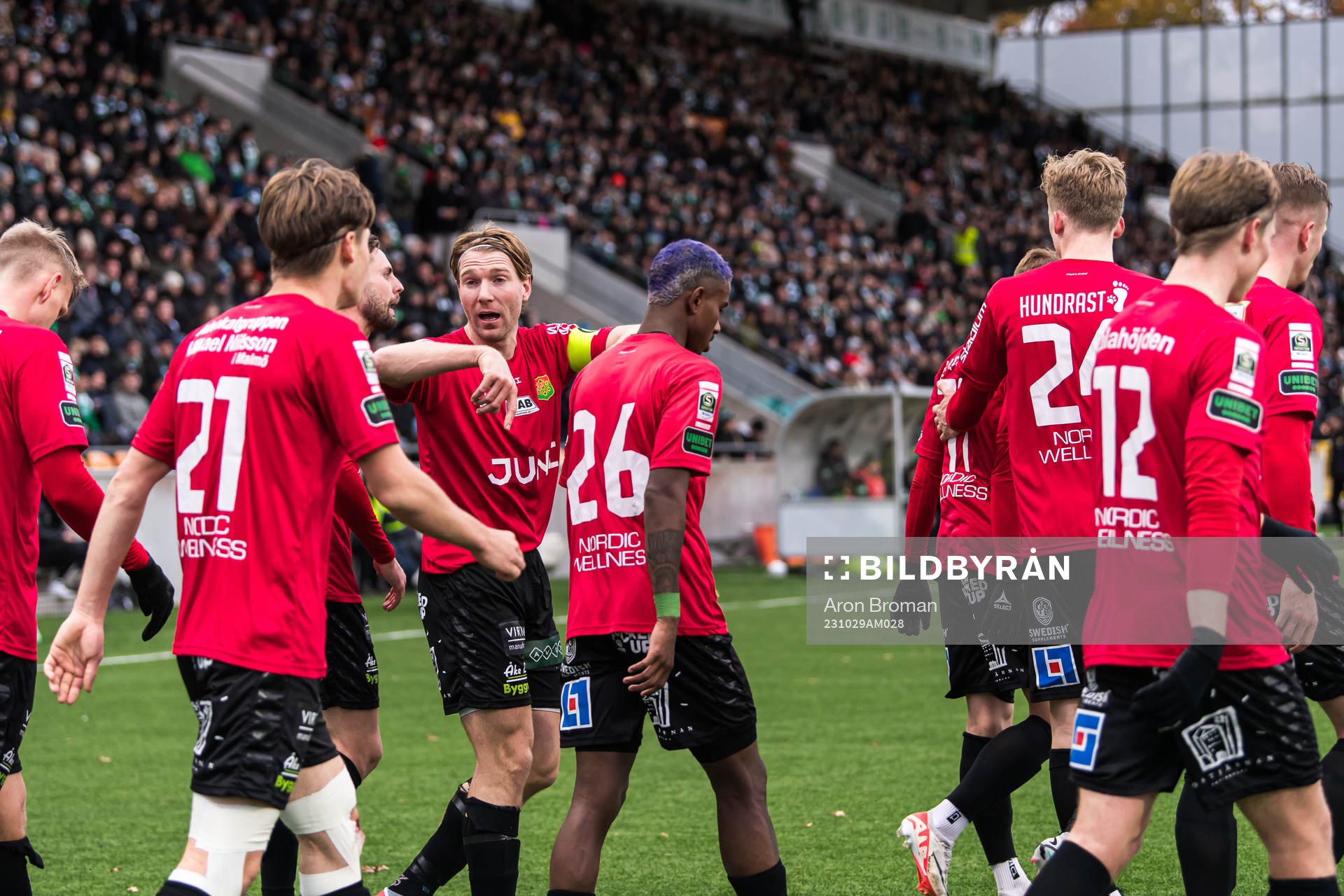 GAIS spelare jublar